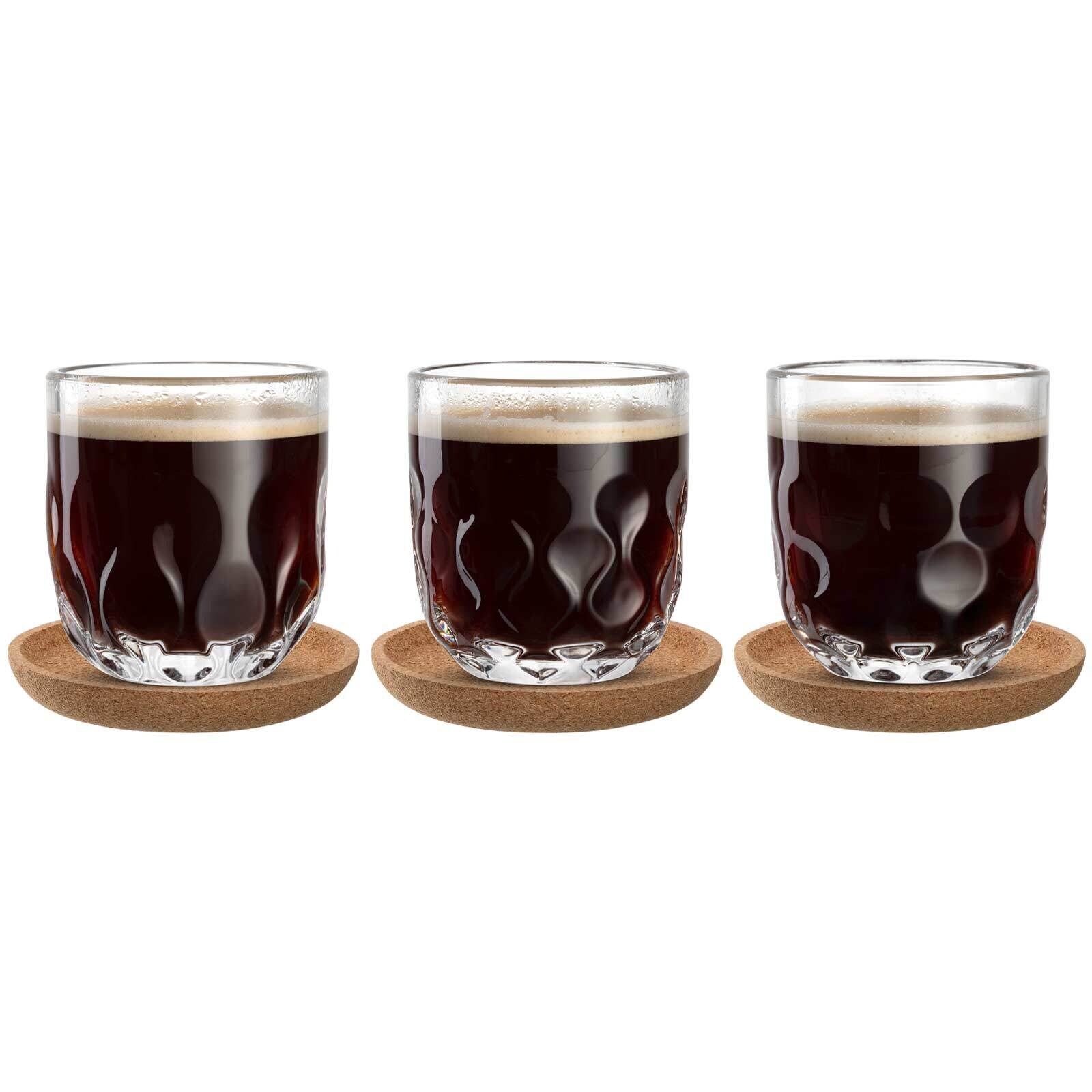 Kaffee-Set mit Untersetzer Gocce  3er Set