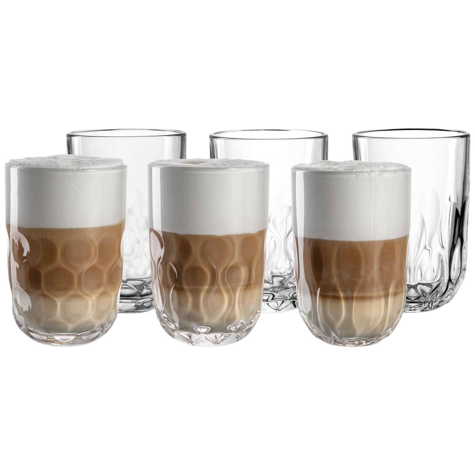 Latte Macchiato Gläser-Set (1/2/3) Gocce  6er Set