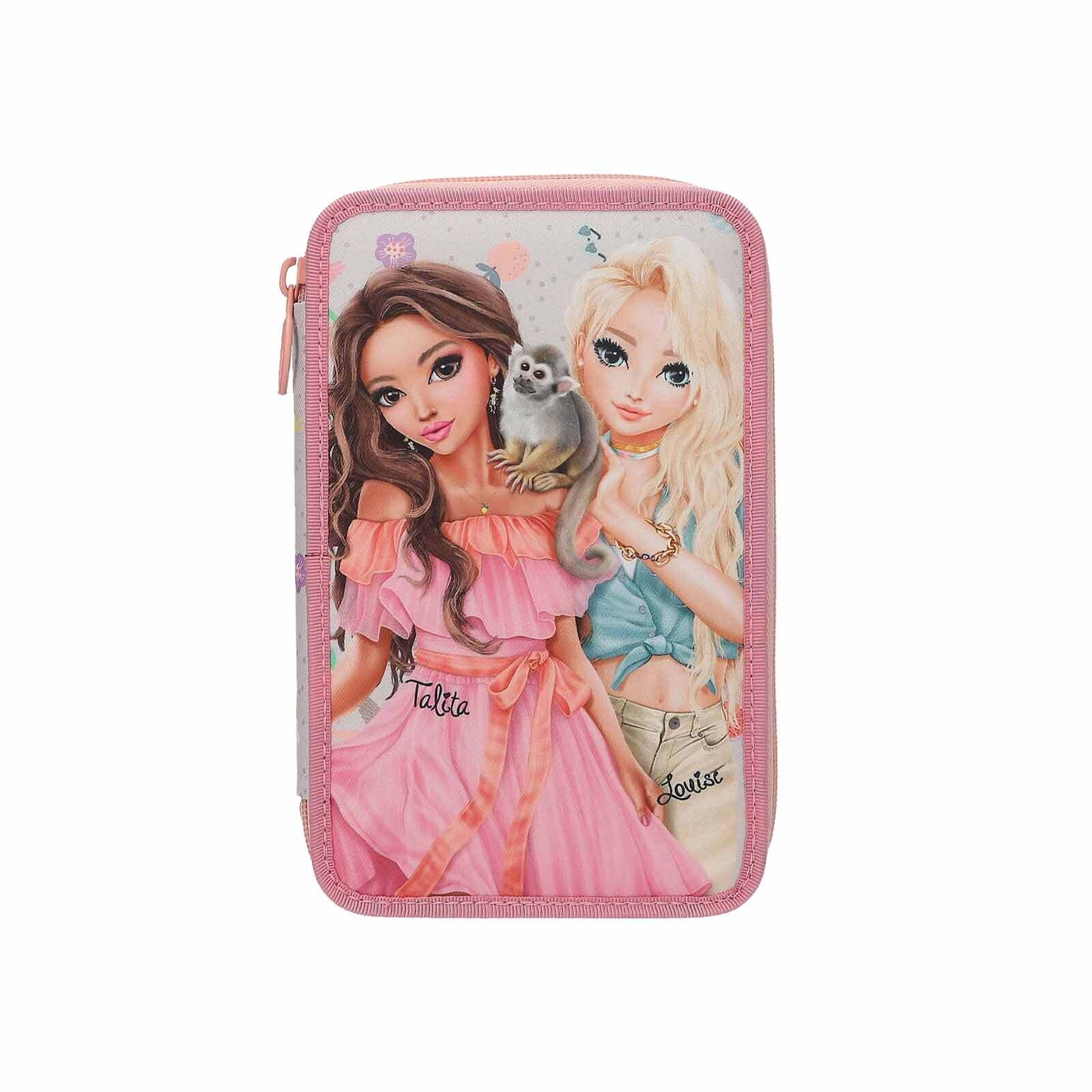 3-Fach Federtasche JUICY inkl. Stifte TOPModel 7,5 x 13 x 20 cm