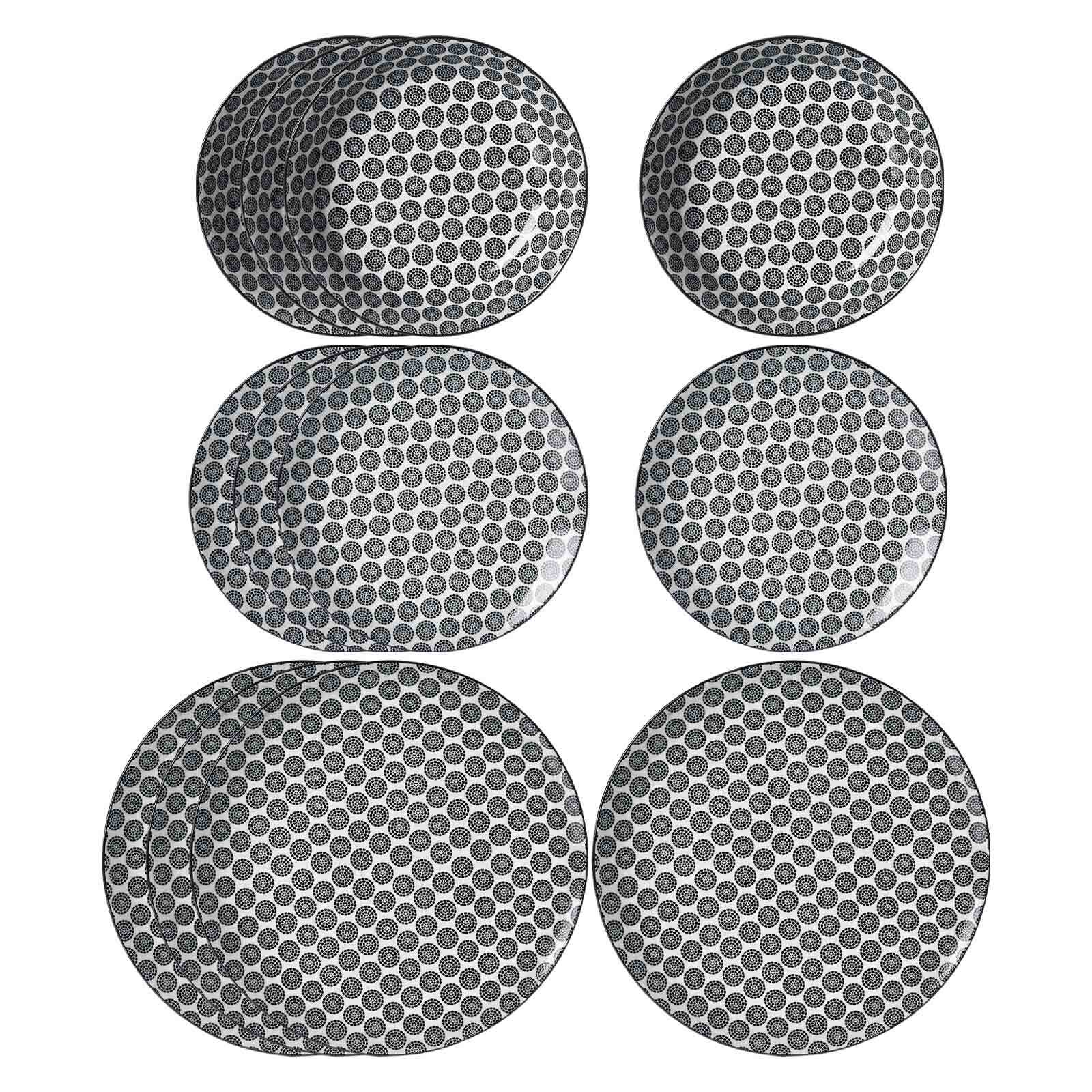 Ritzenhoff & Breker Teller-Set Takeo Circles 12er Set 