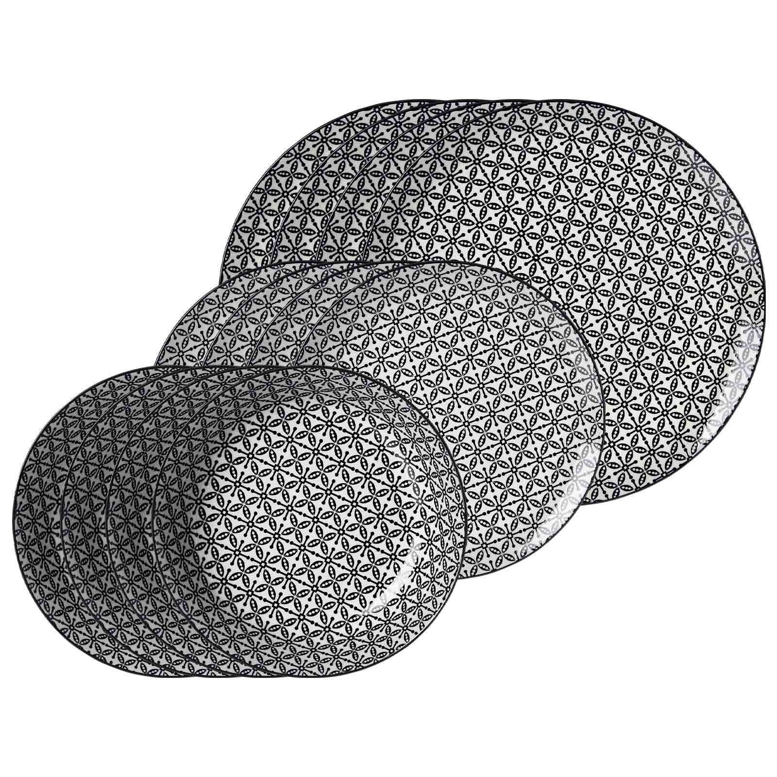 Teller-Set Takeo Leaves 12er Set