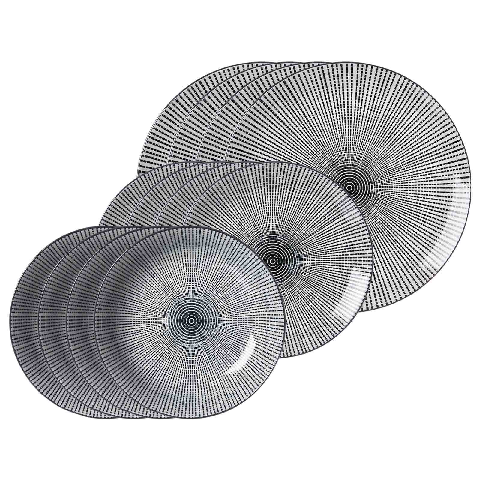 Ritzenhoff & Breker Teller-Set Takeo Stripes 12er Set 