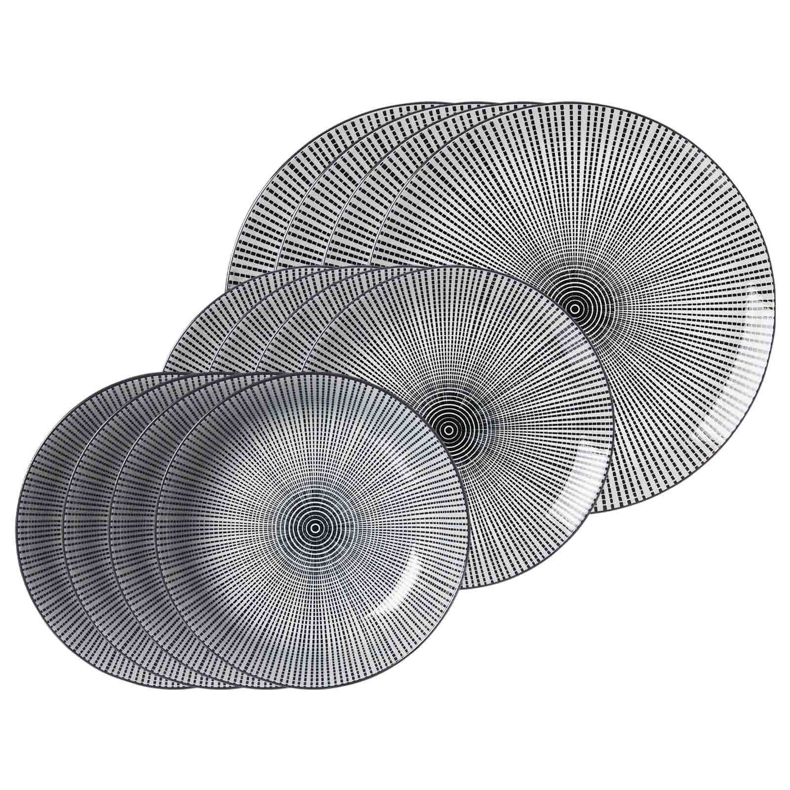 Teller-Set Takeo Stripes 12er Set