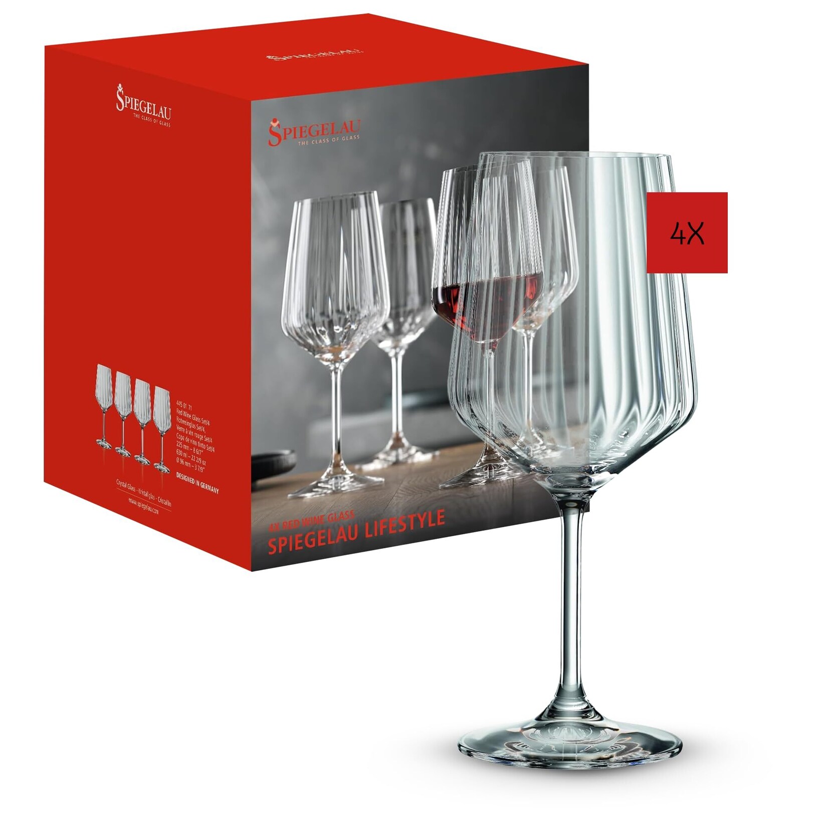 Spiegelau Rotweingläser Lifestyle  4er Set