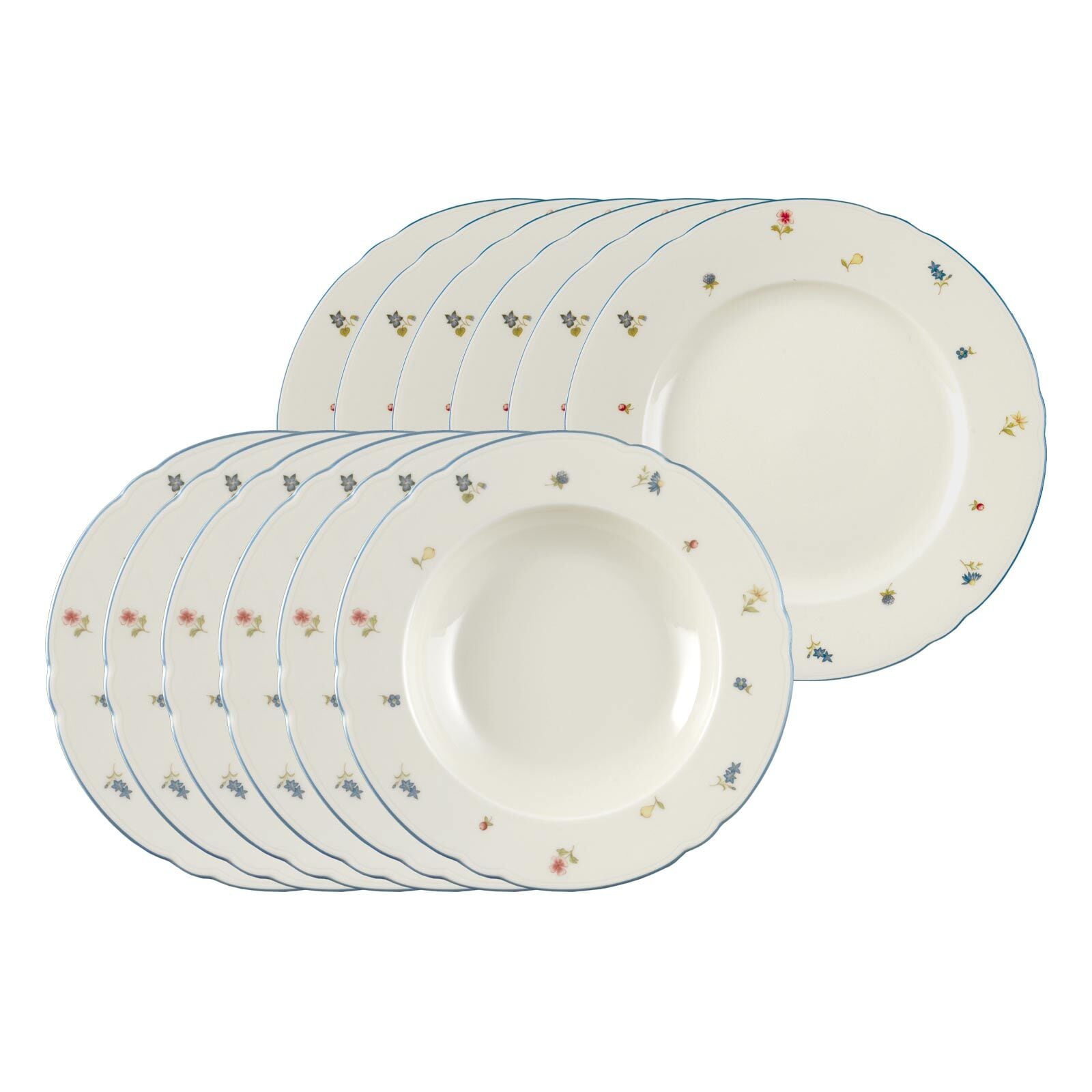 Seltmann Weiden Tafelservice Marieluise Streublume 12er Set 