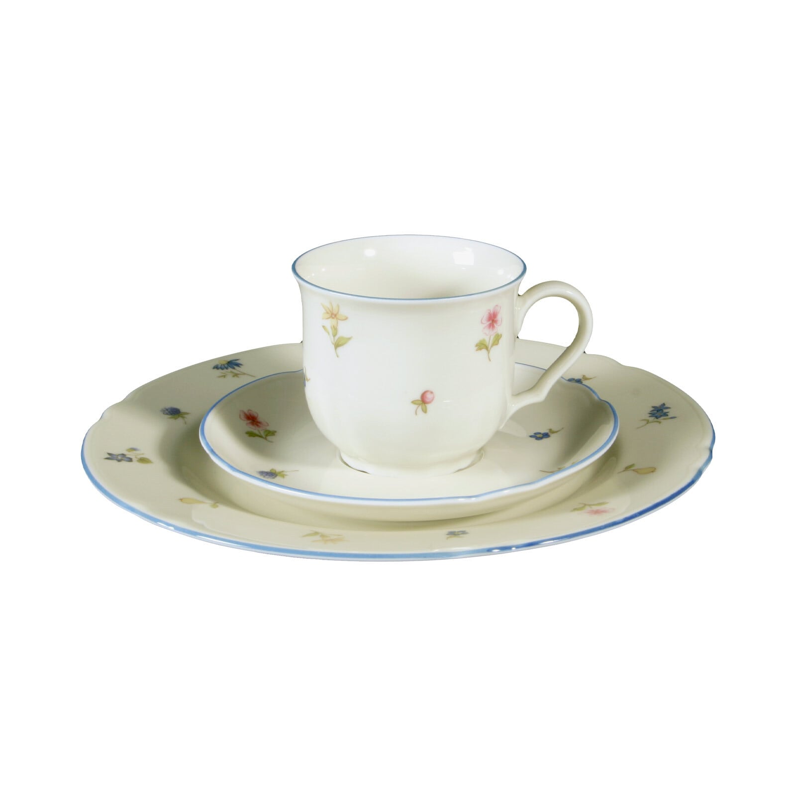 Seltmann Weiden Kaffeegedeck Marieluise Streublumen 3er Set 