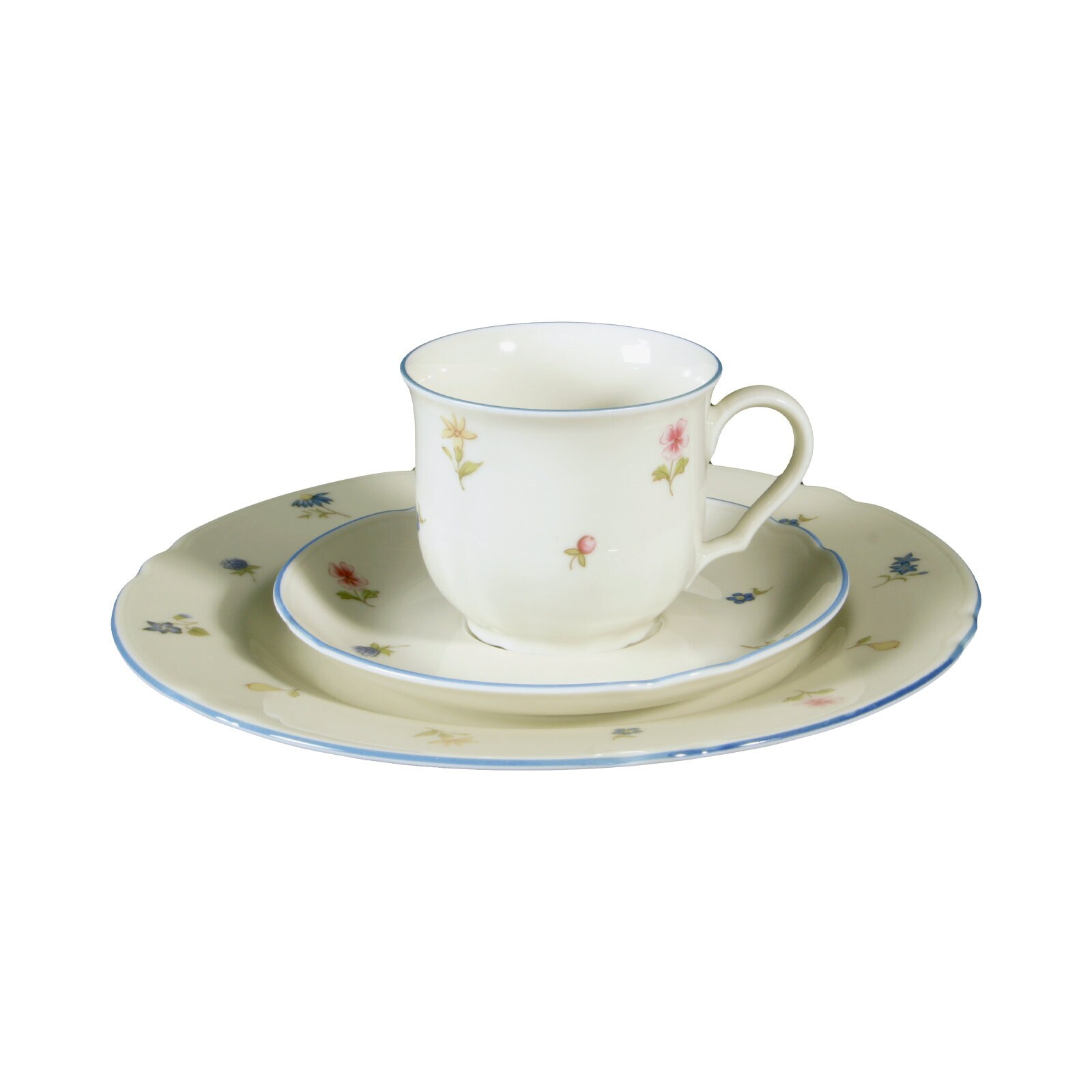 Kaffeegedeck Marieluise Streublumen 3er Set