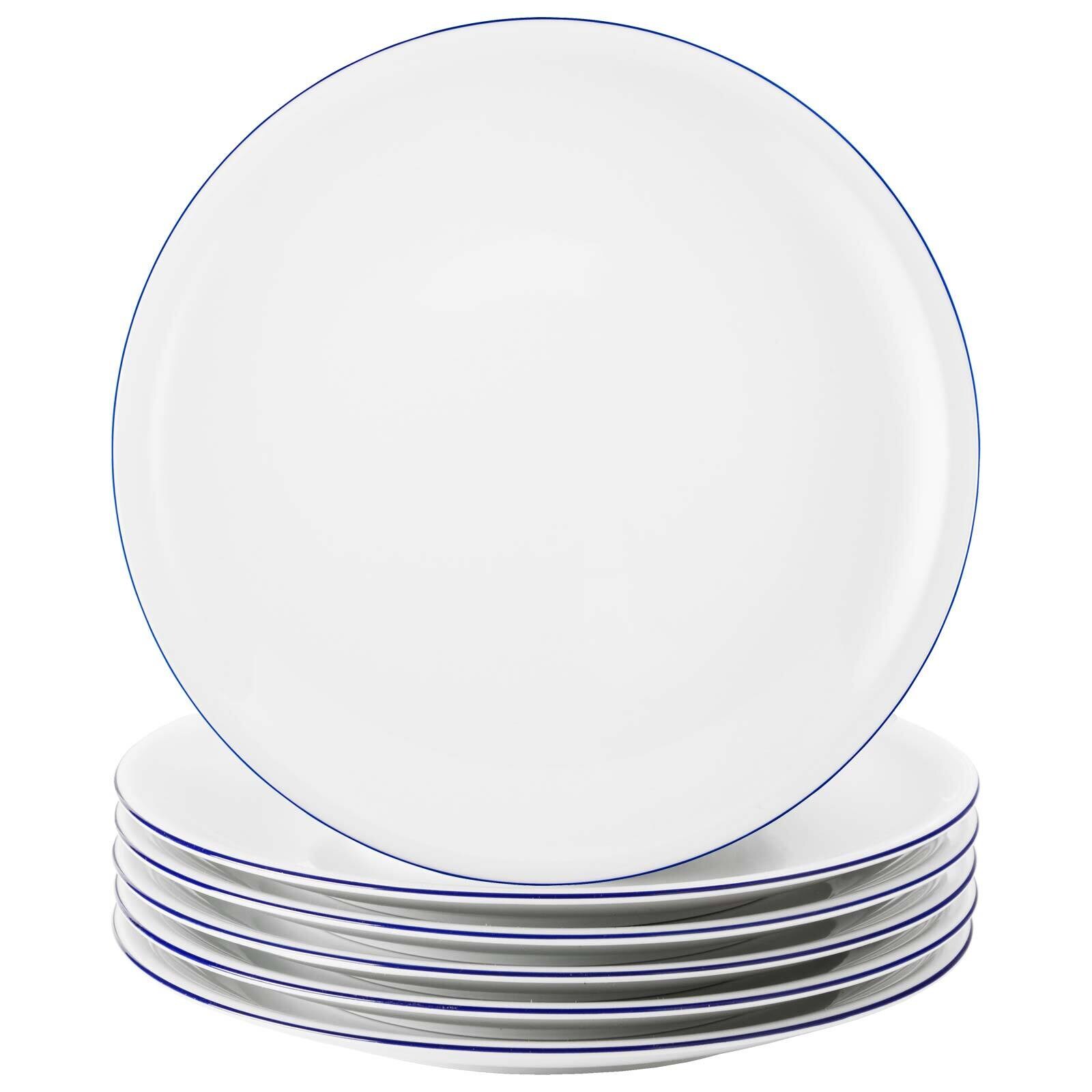 Speiseteller Compact Blaurand ø 27 cm 6er Set