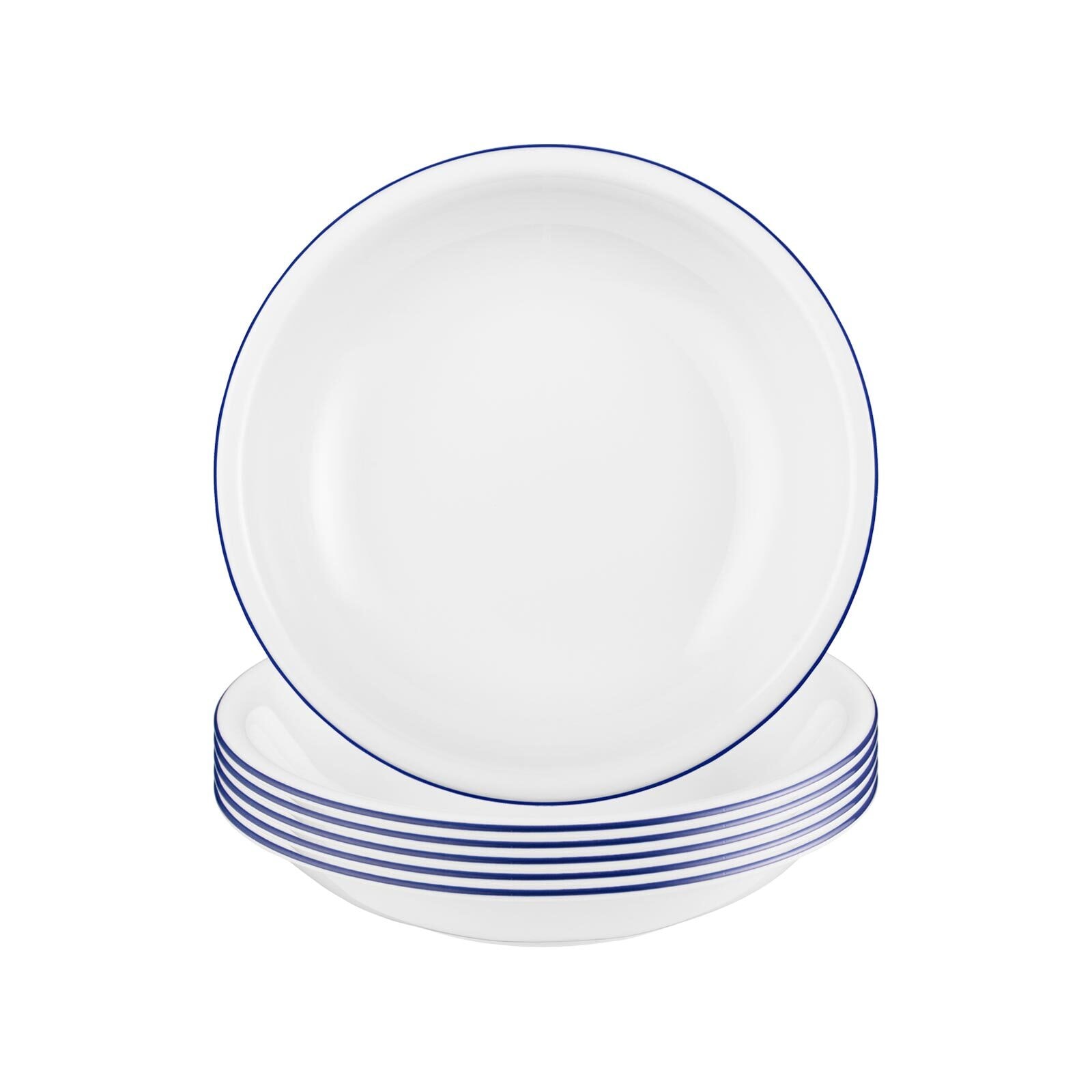 Seltmann Weiden Suppenteller Compact Blaurand &oslash; 20,2 cm 6er Set 