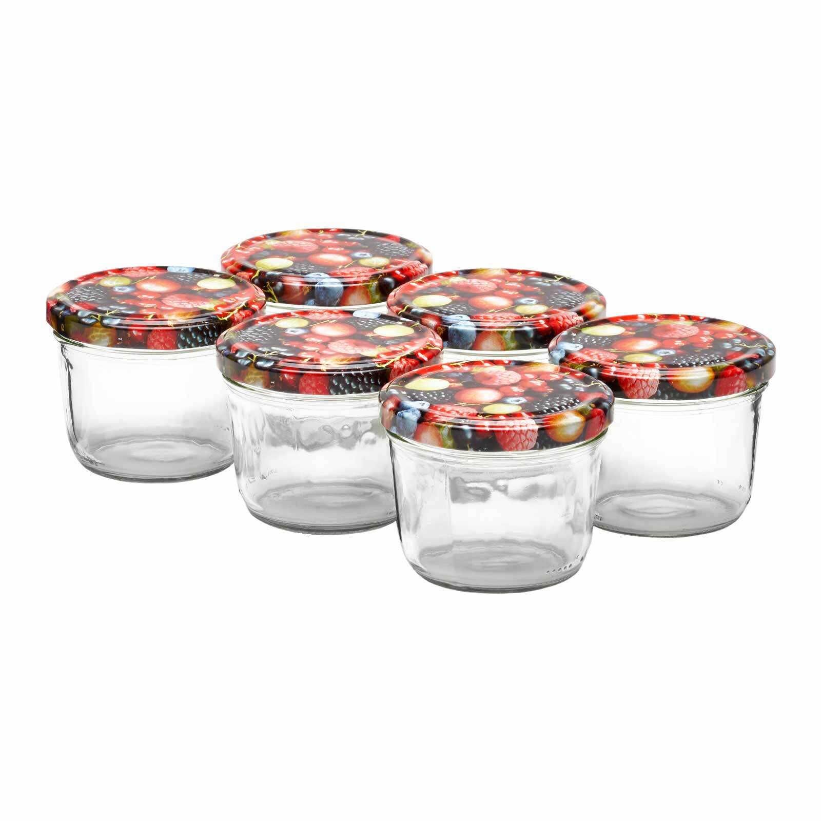 Van Well Einmachgl&auml;ser / Sturzgl&auml;ser Wildberries 230 ml 6er Set 