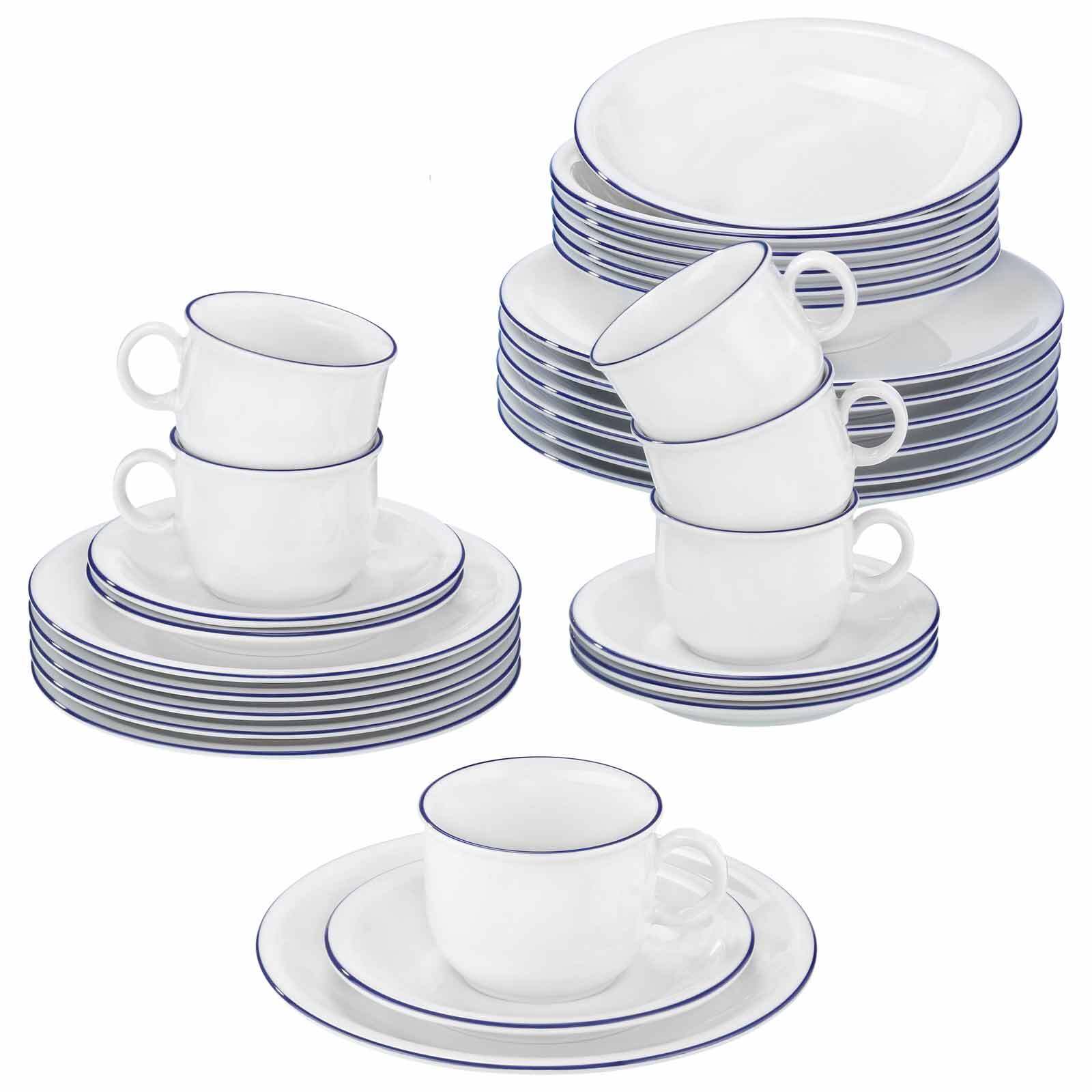 Seltmann Weiden Kombiservice Compact Blaurand 30er Set 