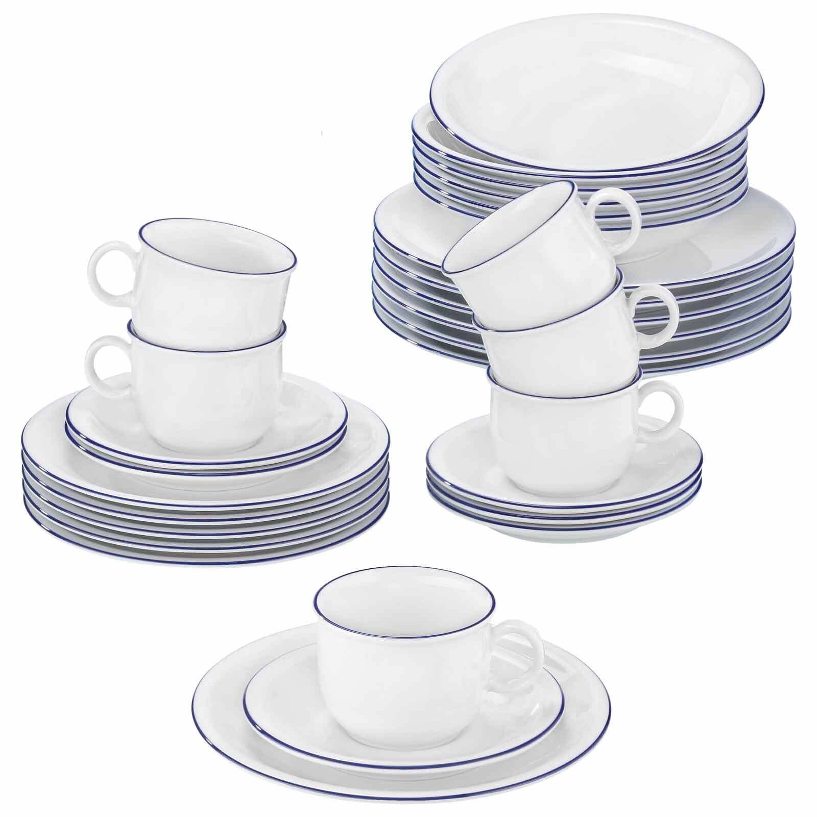 Kombiservice Compact Blaurand 30er Set