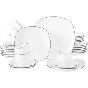 Seltmann Weiden Kombiservice Lido Black Line 30er Set 