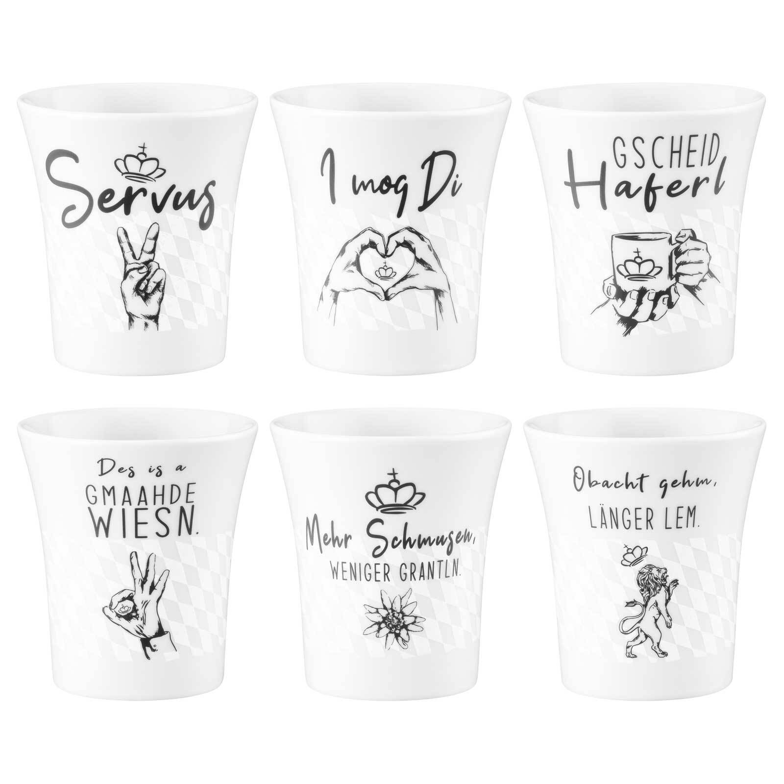 Seltmann Weiden Henkelbecher Bayern 400 ml 6er Set 