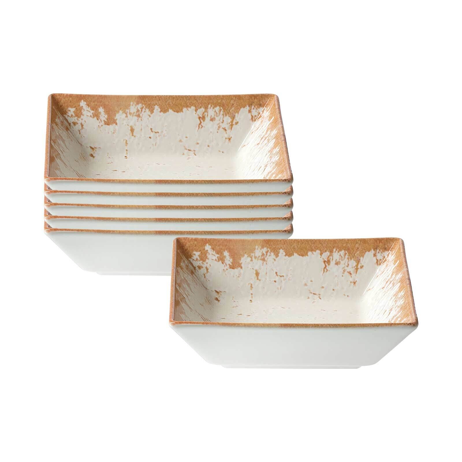Servierschalen Rusty 17 x 17 cm 6er Set