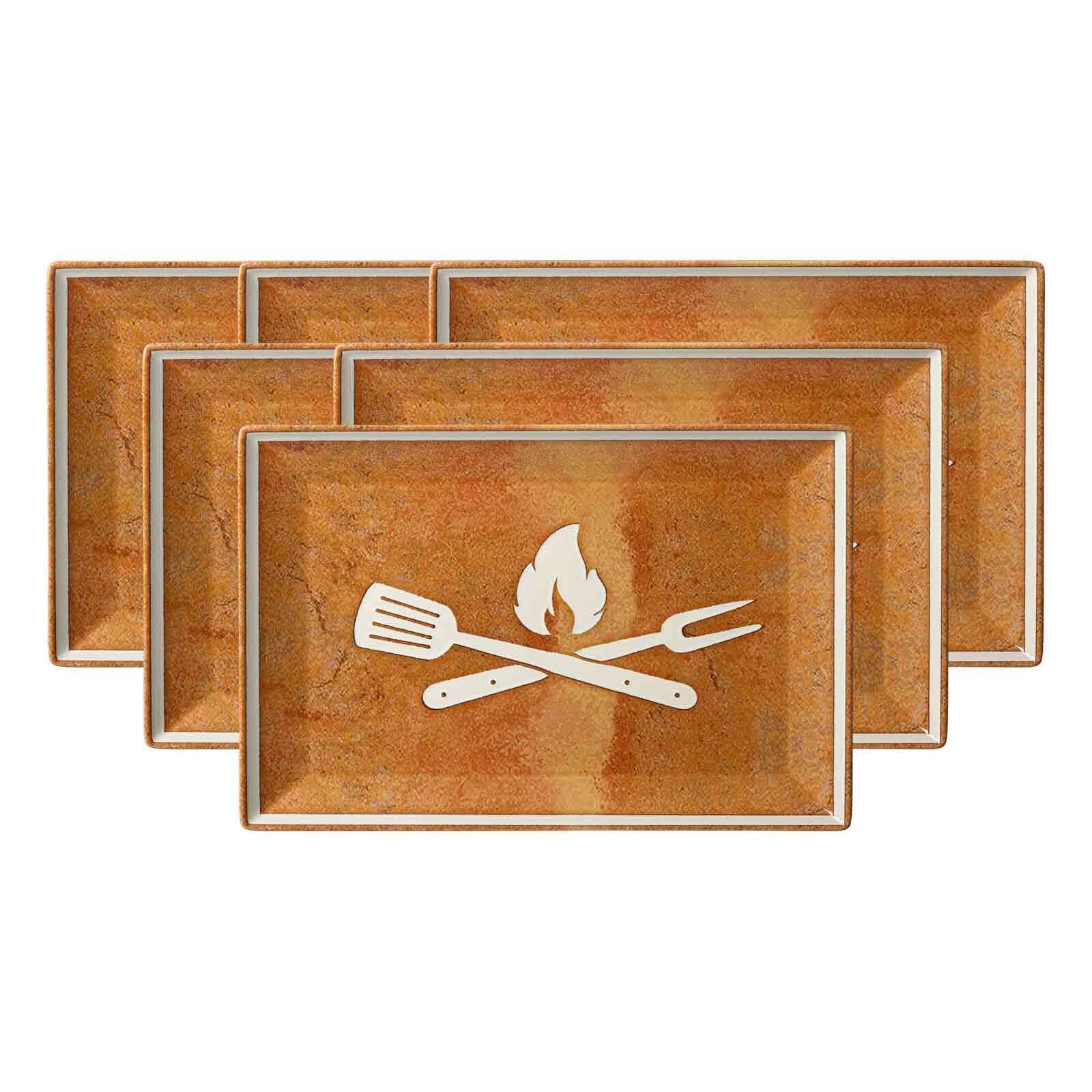 Platten Rusty 30 x 20 cm 6er Set