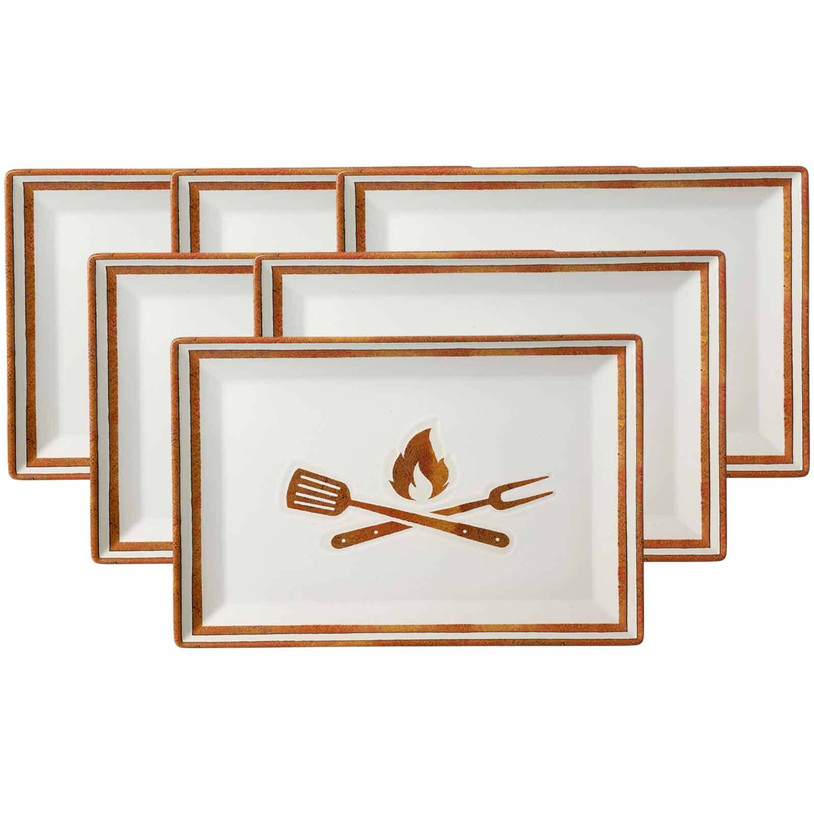 Platten Rusty 34 x 23 cm 6er Set
