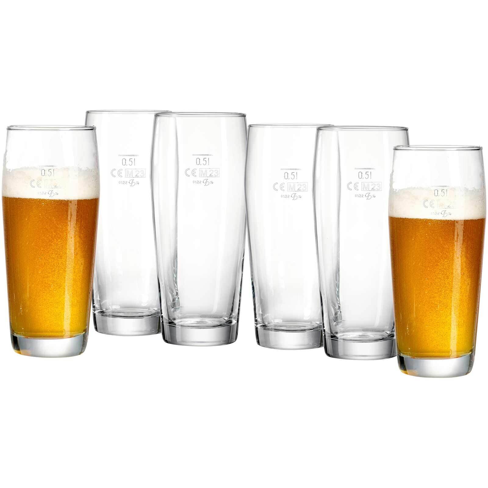 Biergläser Willi 0,5 Liter 6er Set