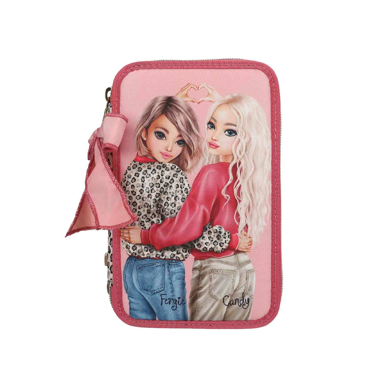 3-Fach Federtasche LEOHEART TOPModel 7,5 x 13 x 20 cm