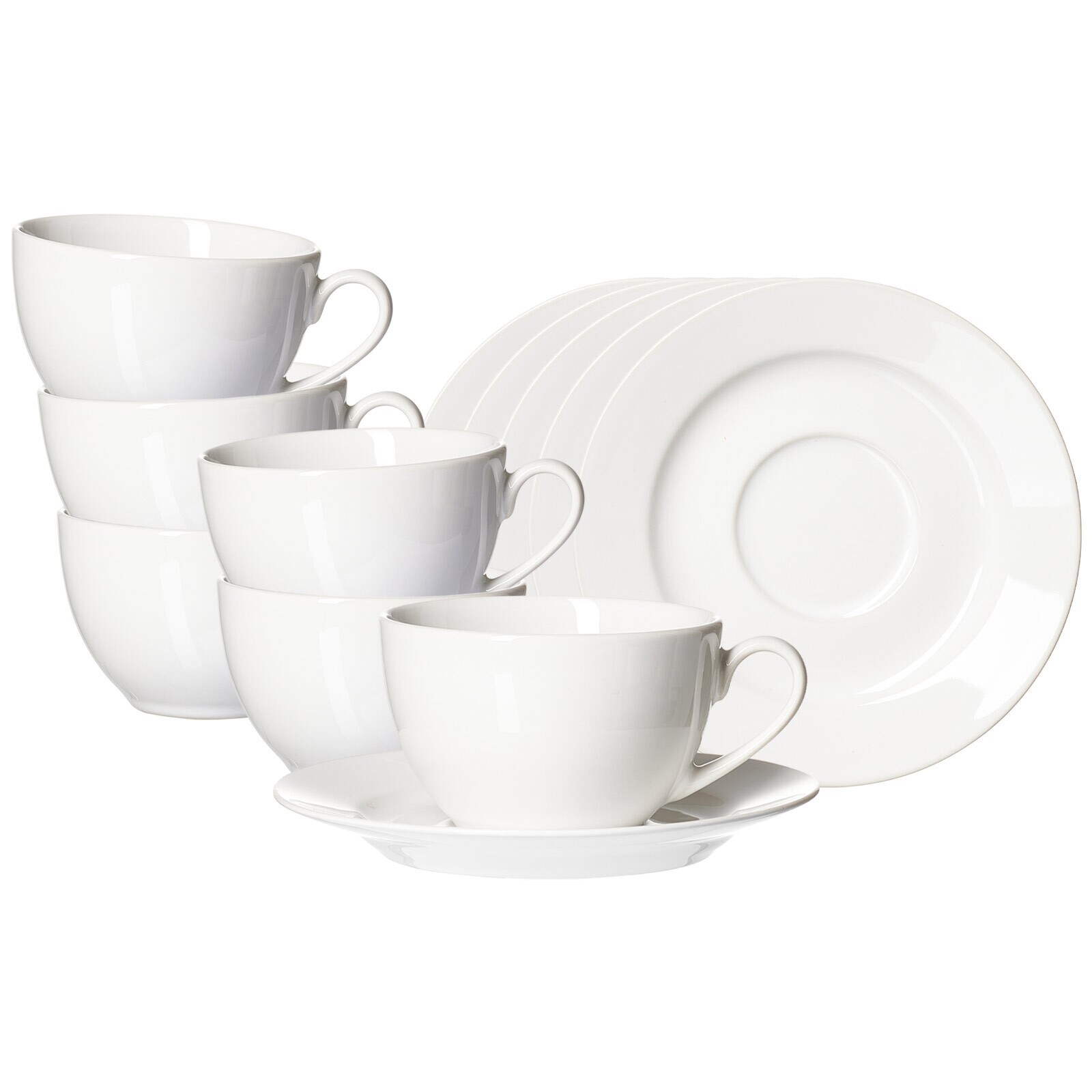 Kaffeetassen mit Untertassen Volos  6er Set