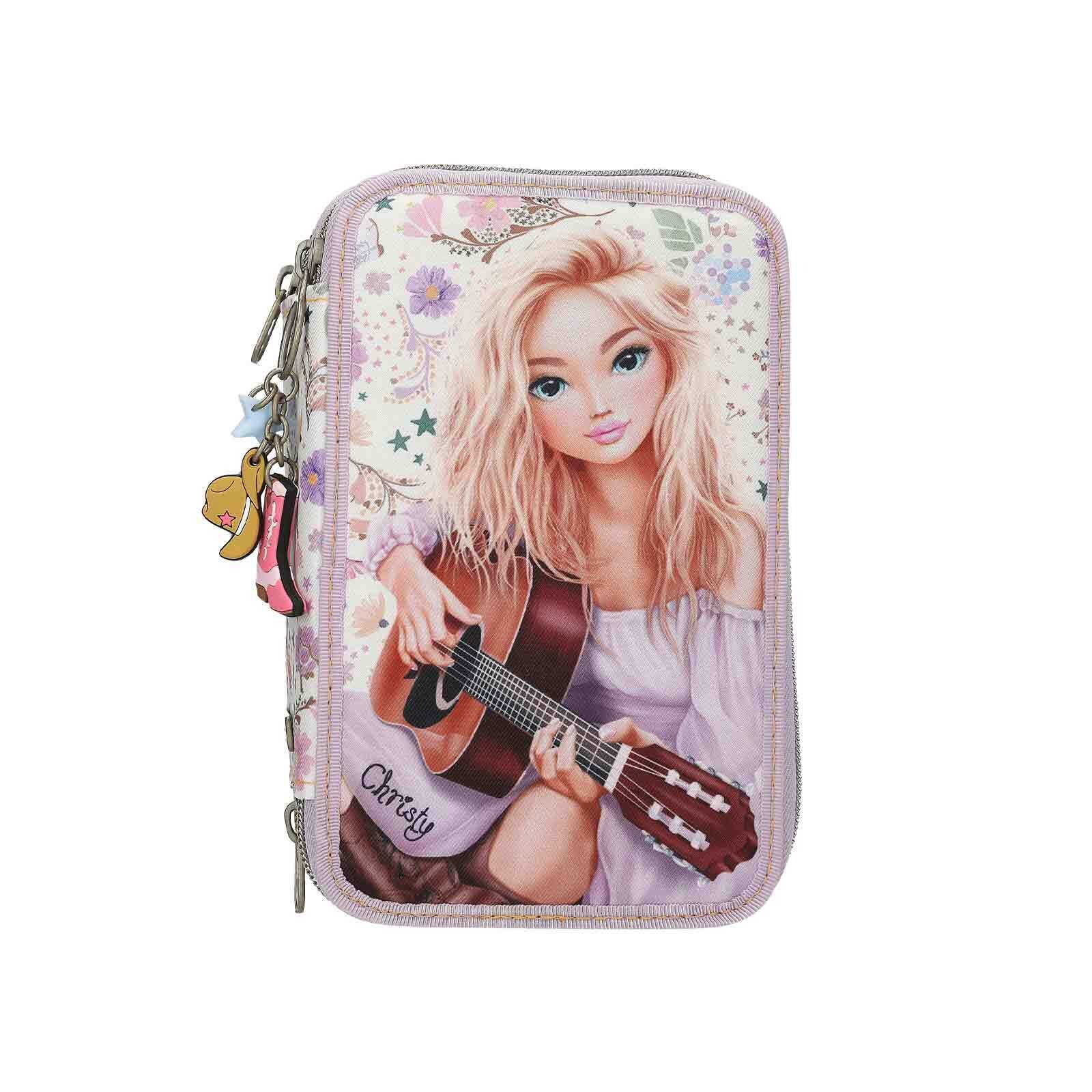3-Fach Federtasche COWGIRL TOPModel 7,5 x 13 x 20 cm