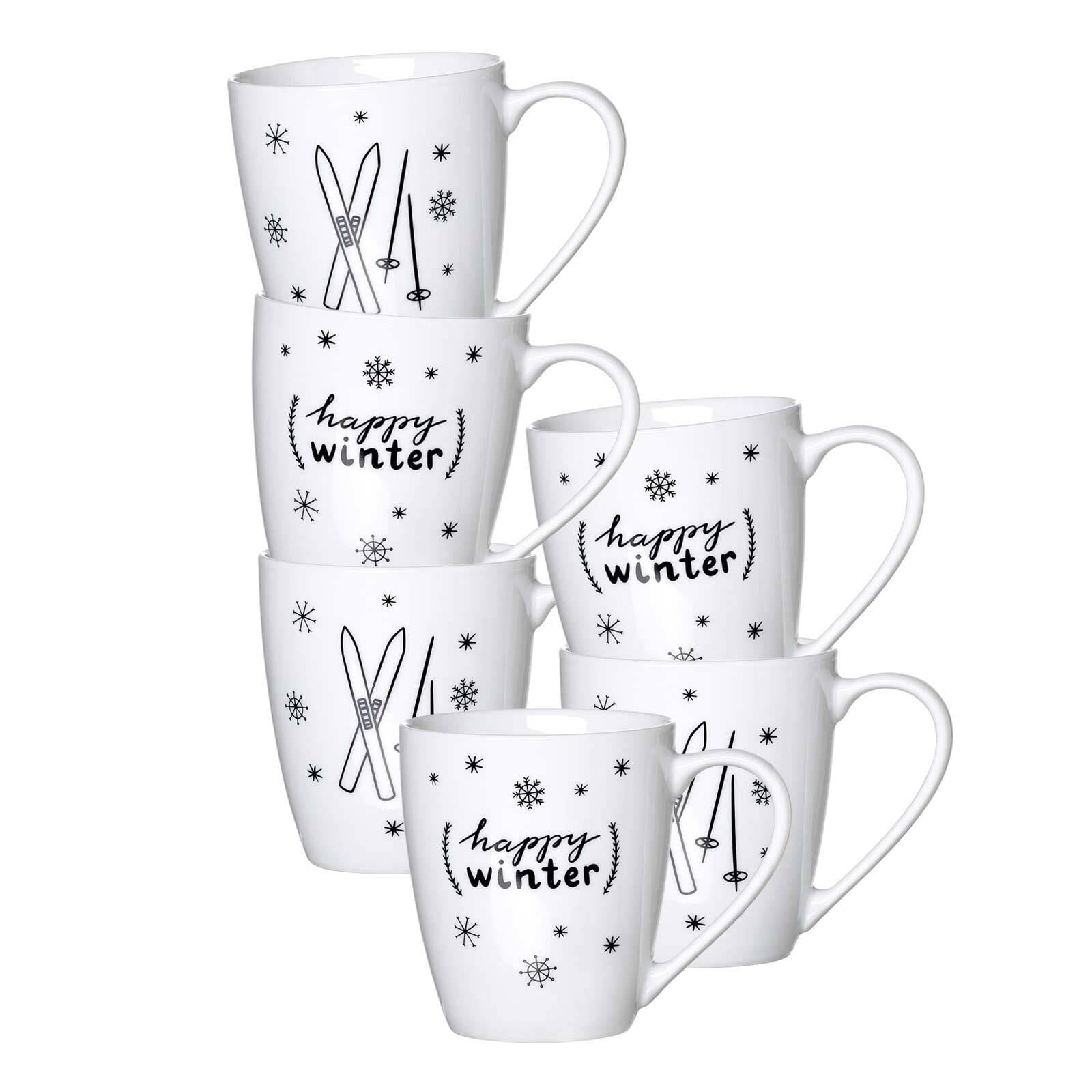 Ritzenhoff & Breker Henkelbecher Happy Winter 360 ml 6er Set 