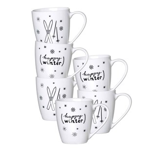 Ritzenhoff & Breker Henkelbecher Happy Winter 360 ml 6er Set 
