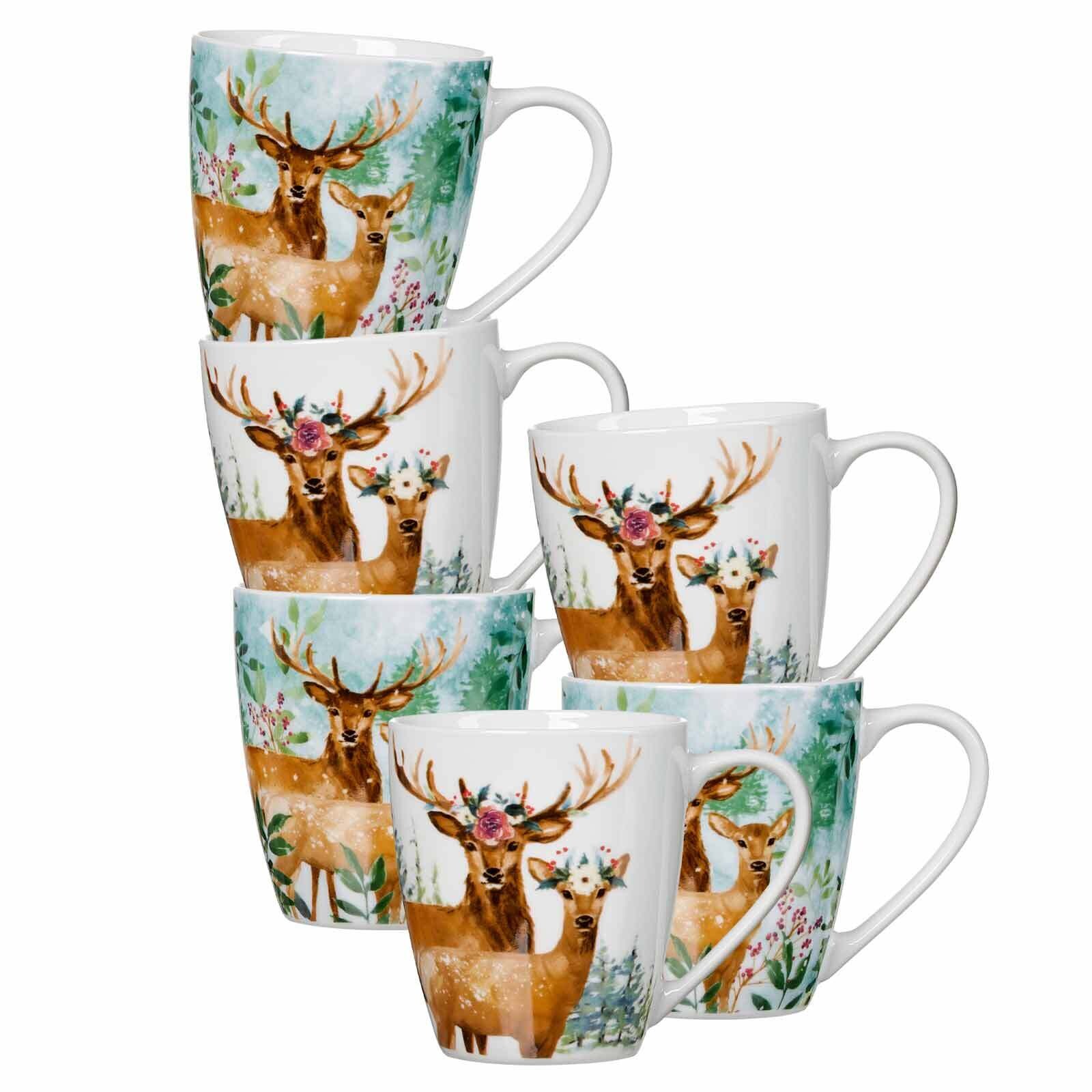 Henkelbecher Winter Forrest  6er Set