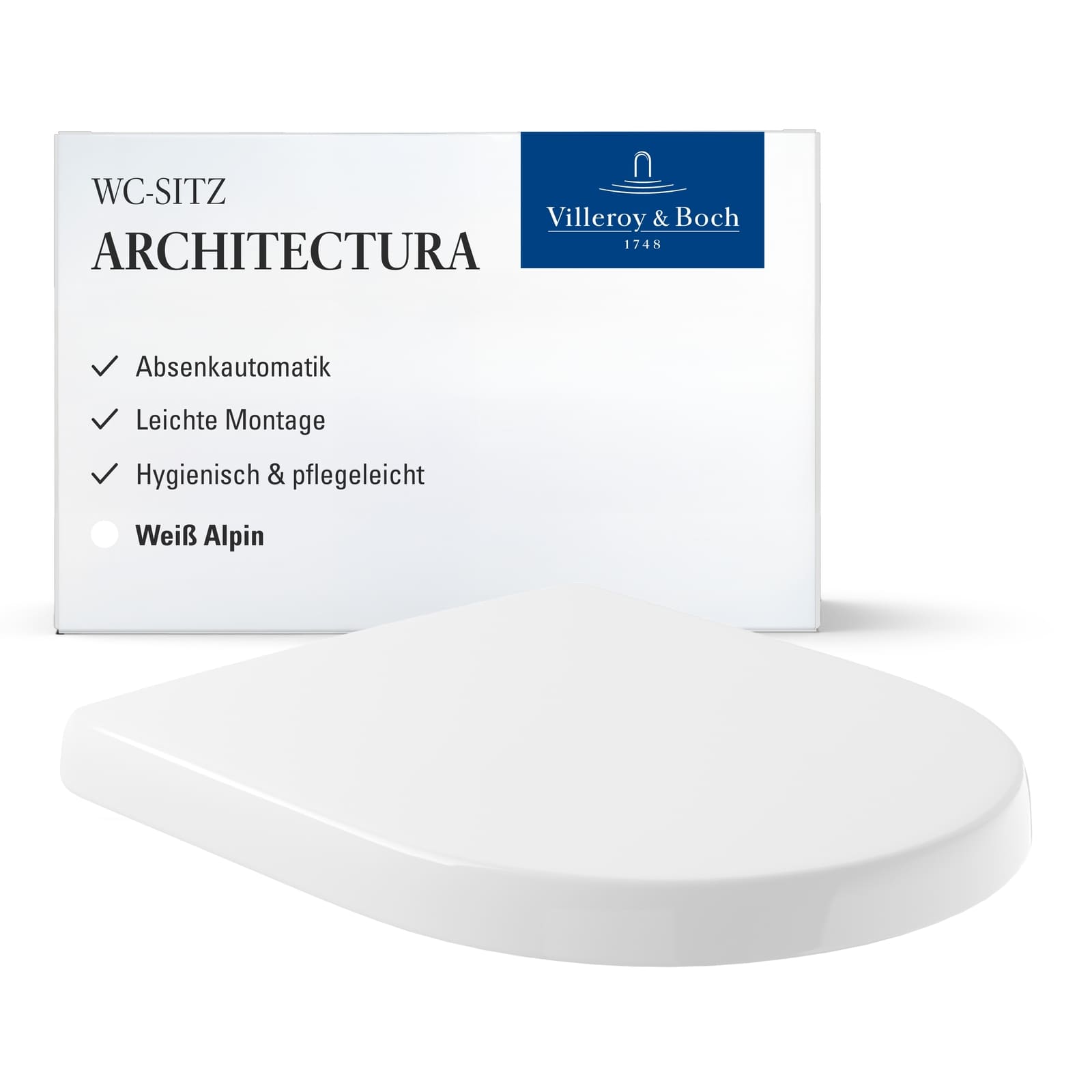 Villeroy & Boch WC-Sitz Architectura 445 x 374 x 59 mm 