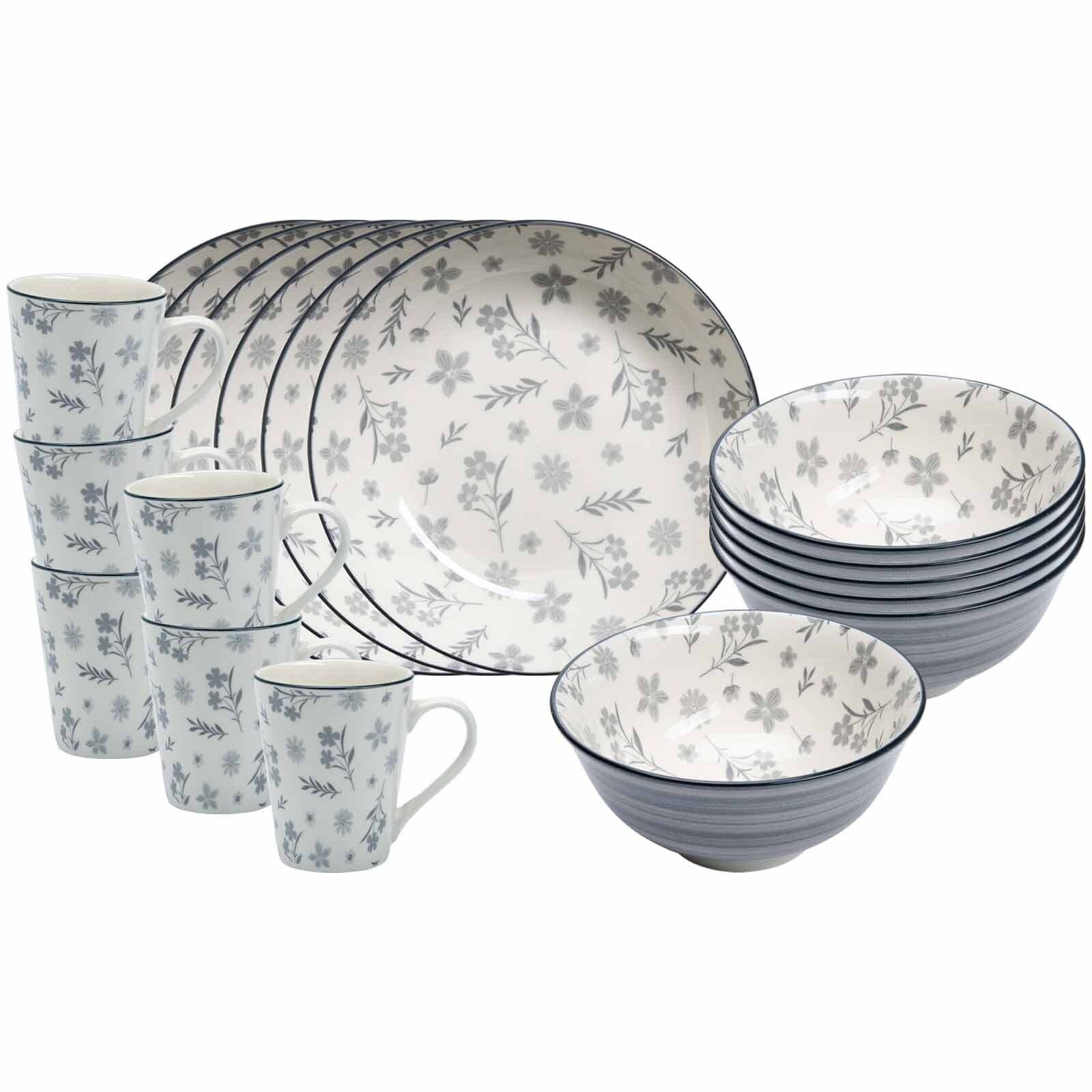 Frühstücks-Set Sendai Blume 18er Set
