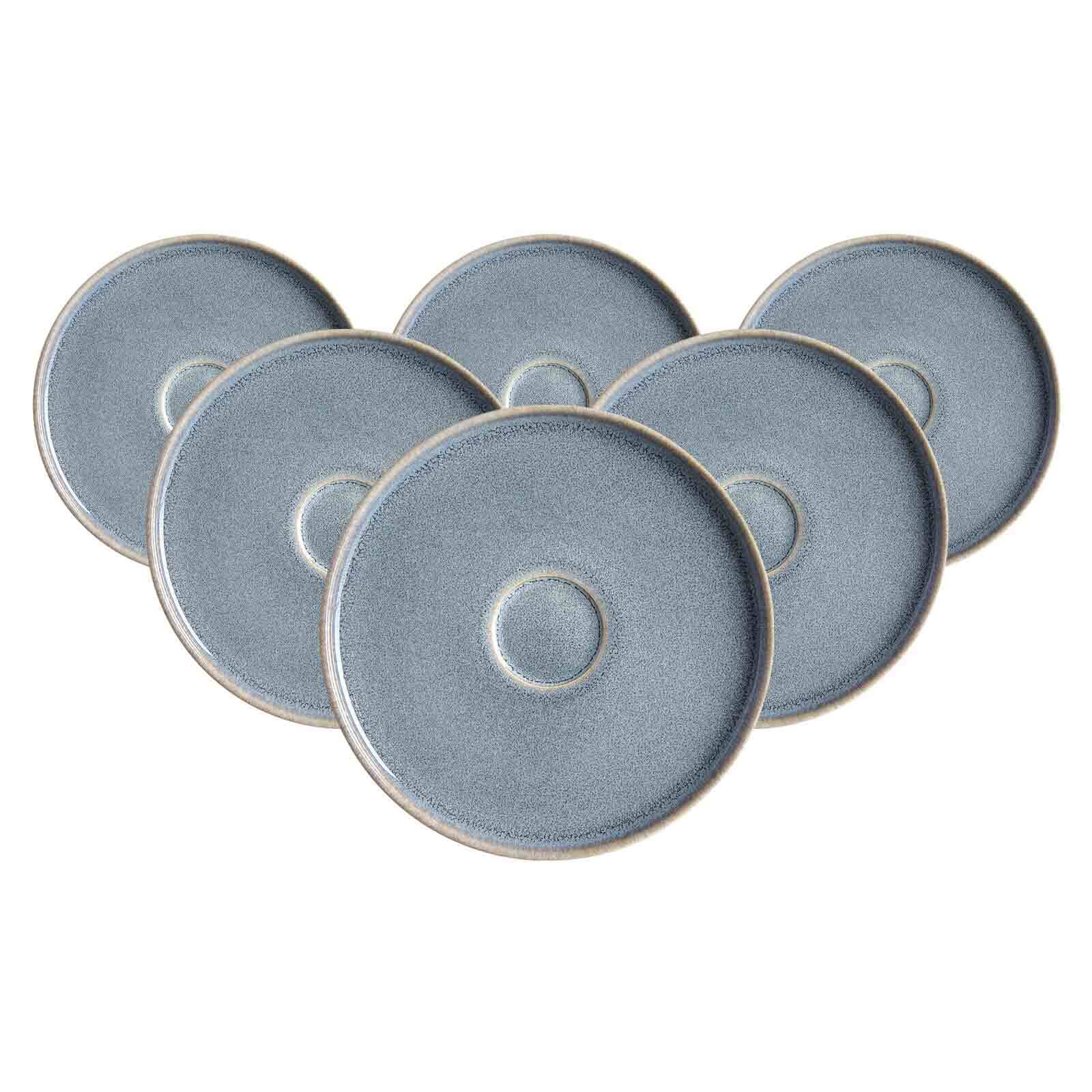 Ritzenhoff & Breker Kaffeeuntertassen Skagen Stone &oslash; 16 cm 6er Set 