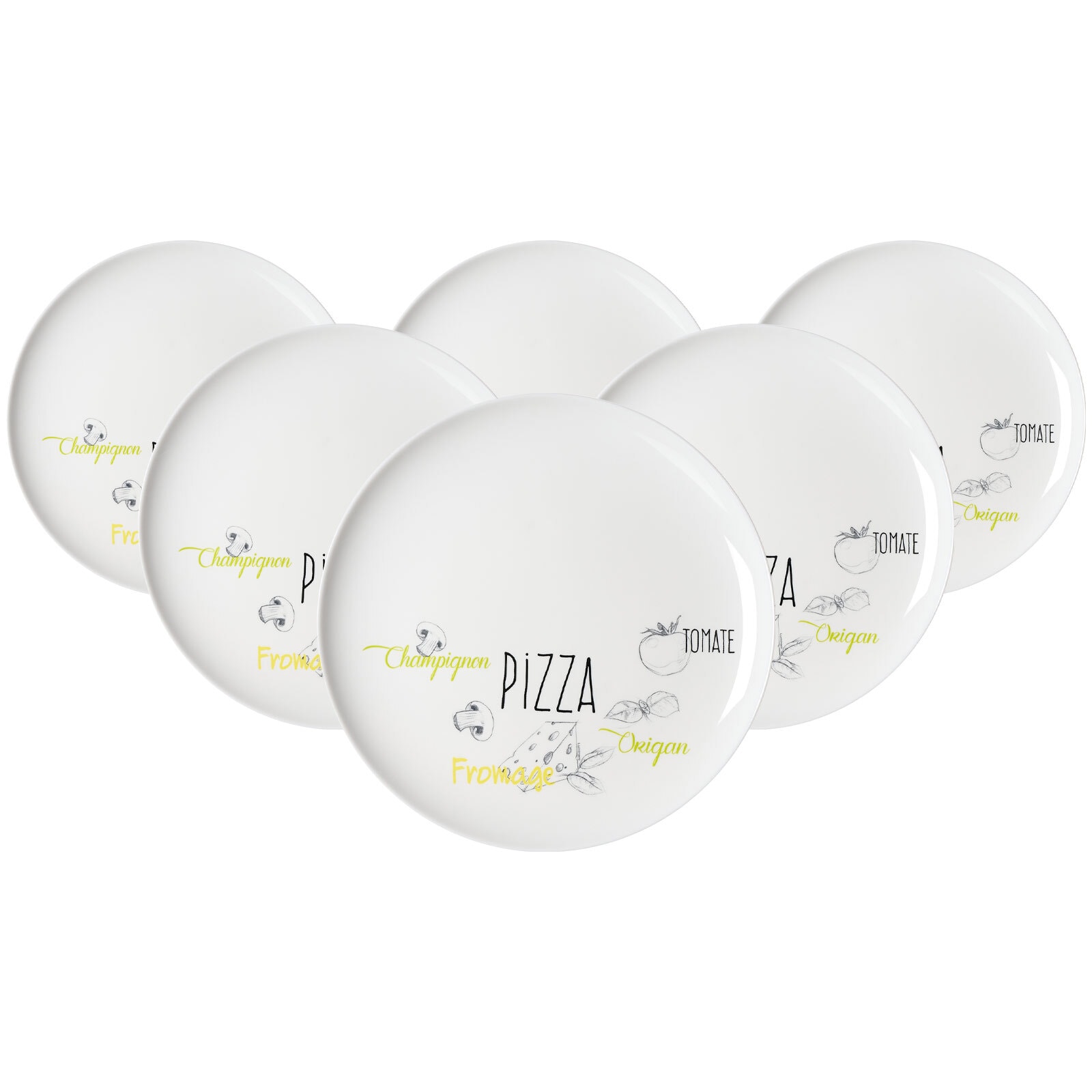 Ritzenhoff & Breker Pizzateller Alberto &oslash; 32 cm 6er Set 