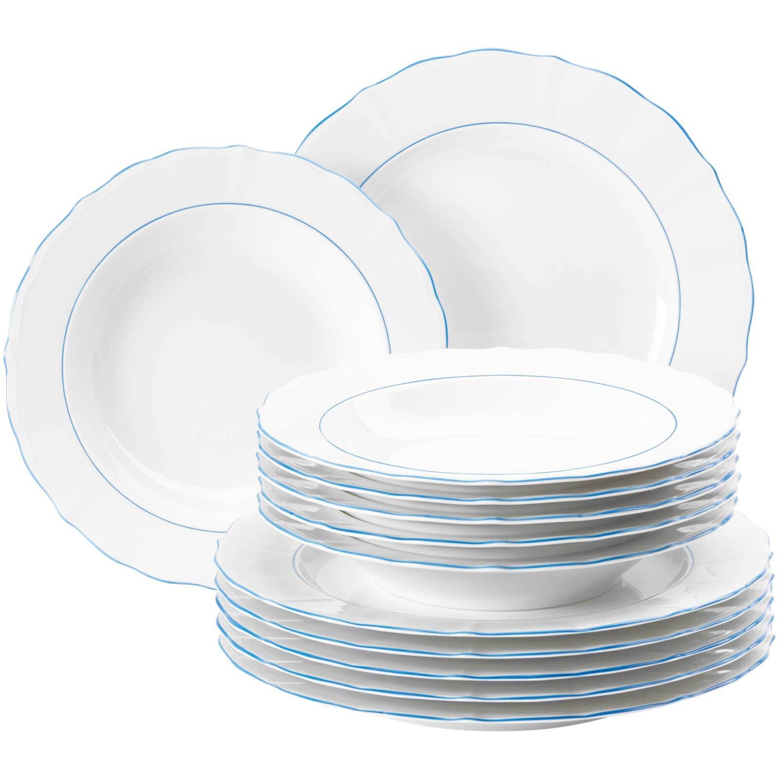 Tafelservice Sonate Blue Lines 12er Set