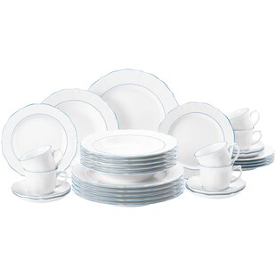Seltmann Weiden Kombiservice Sonate Blue Lines 30er Set 