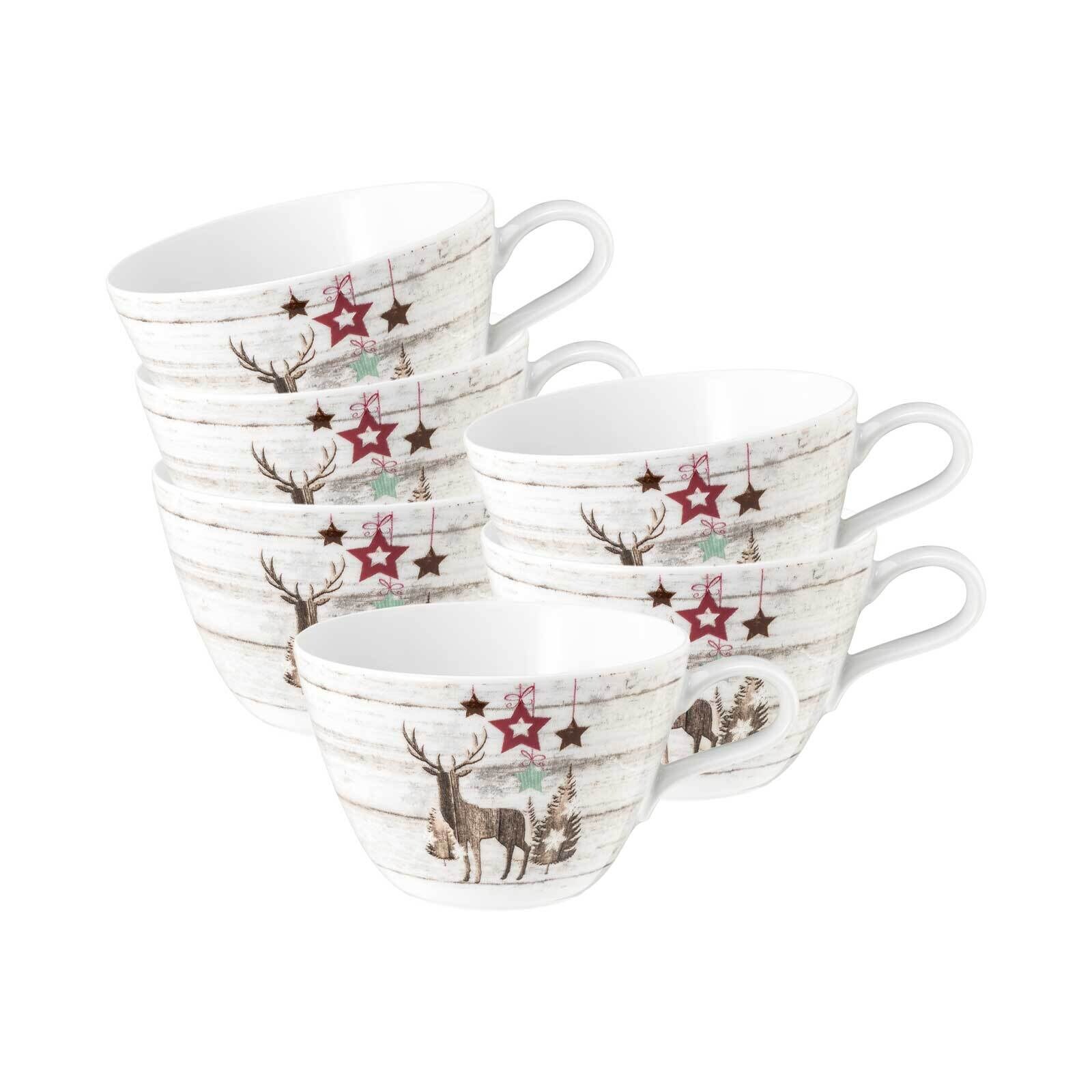 Milchkaffeetassen Life Christmas  6er Set