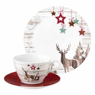 Seltmann Weiden Milchkaffeeservice Life Christmas 18er Set 