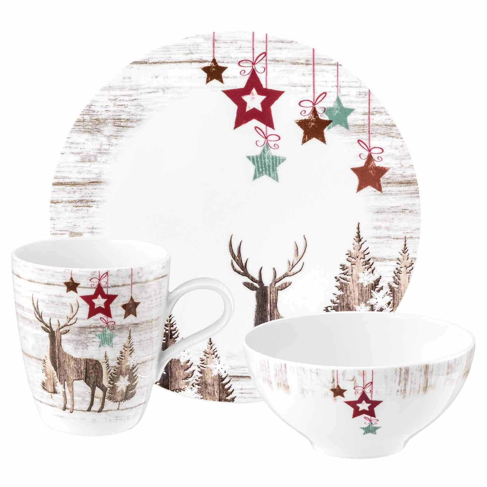 Seltmann Weiden Fr&uuml;hst&uuml;cks-Set Life Christmas 18er Set 