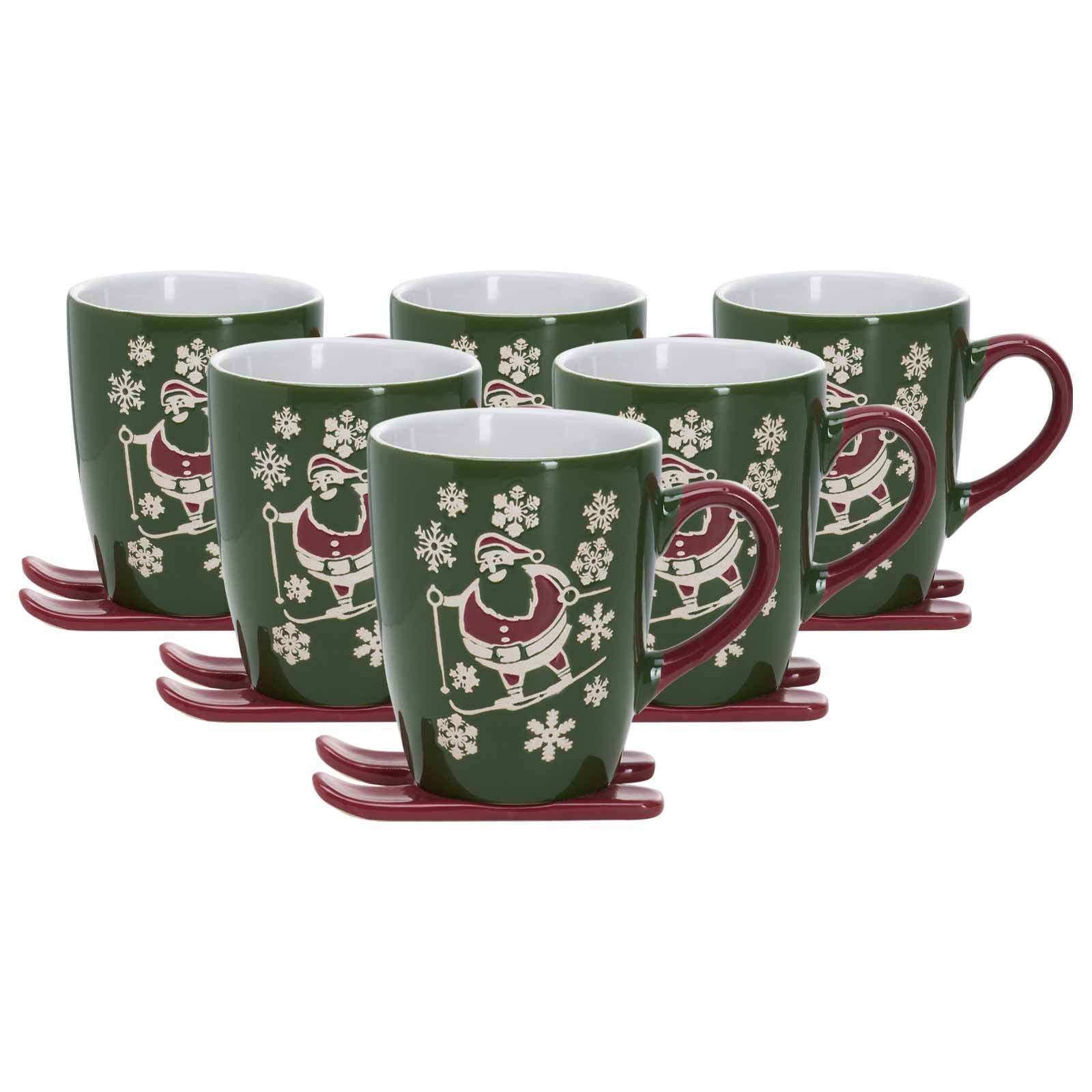 Ritzenhoff & Breker Kaffeebecher auf Ski Whistler 340 ml 6er Set 