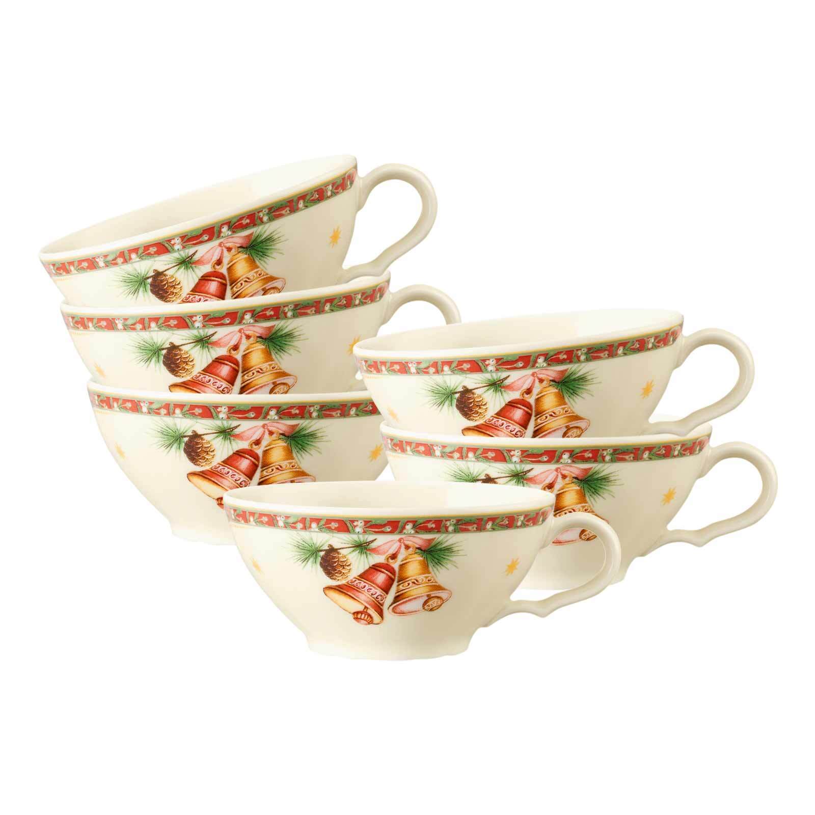 Seltmann Weiden Teetassen Marieluise Weihnachtsnostalgie 130 ml 6er Set 