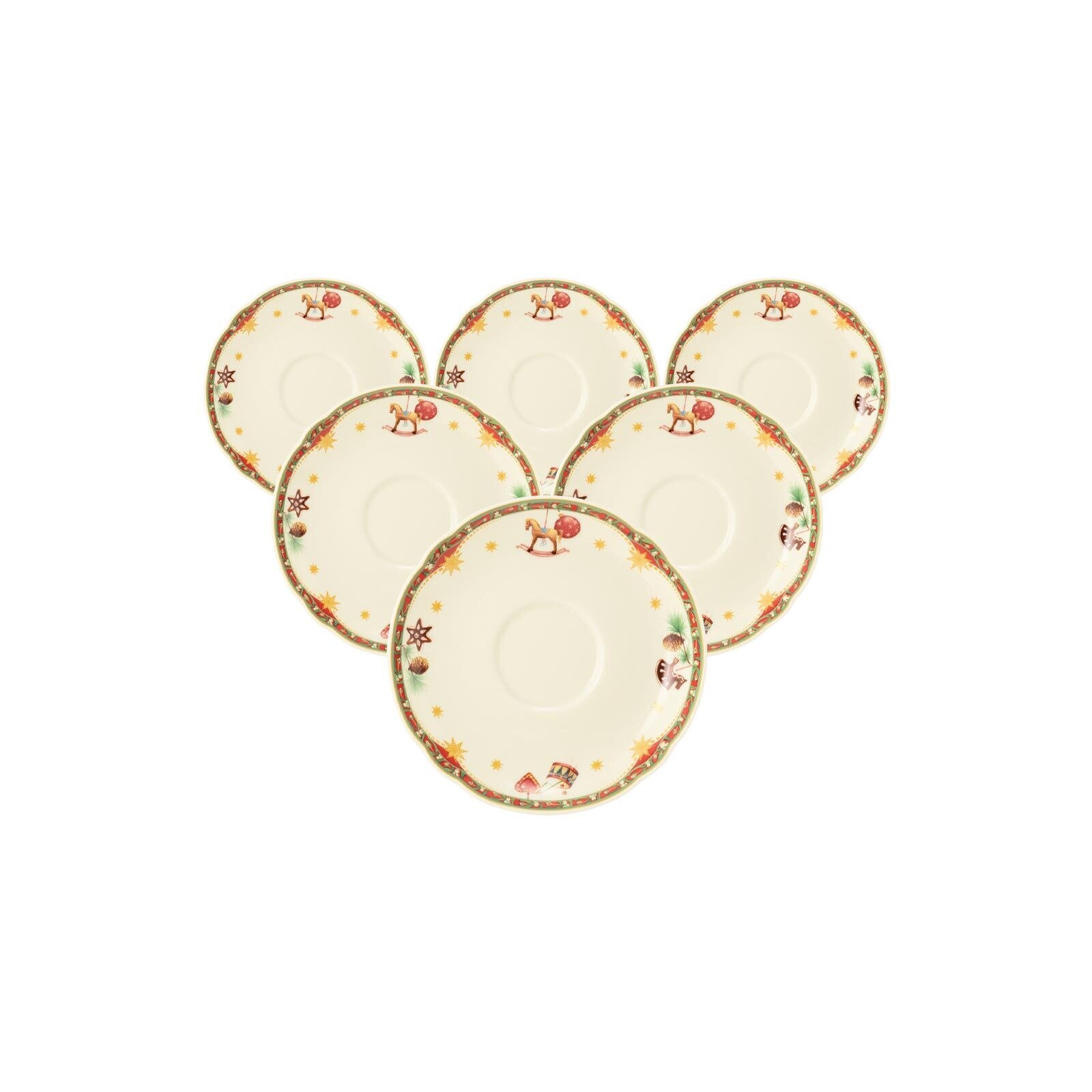 Teeuntertassen Marieluise Weihnachtsnostalgie ø 13 cm 6er Set