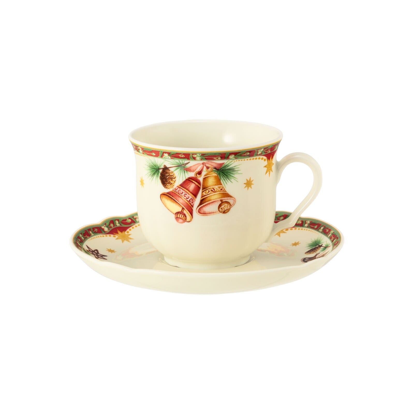 Kaffeetasse mit Untertasse Marieluise Weihnachtsnostalgie  2er Set
