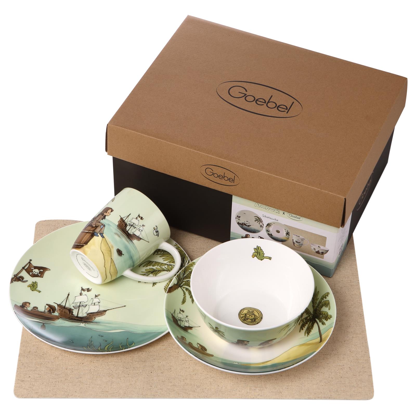 Goebel Kindergeschirr-Set Anouk Schatzsuche 5er Set 