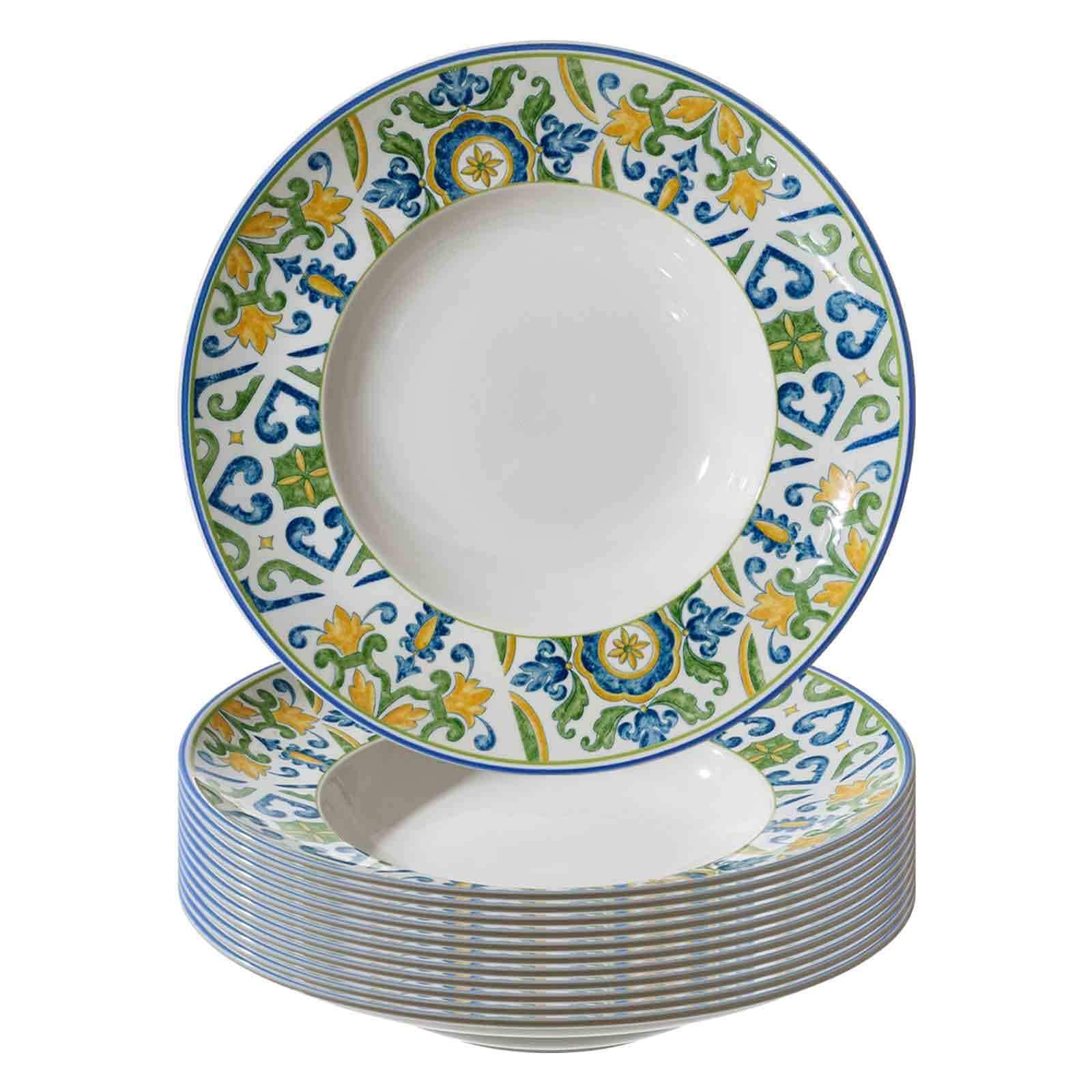 Ritzenhoff & Breker Pastateller Roma Verde &oslash; 30,5 cm 12er Set 