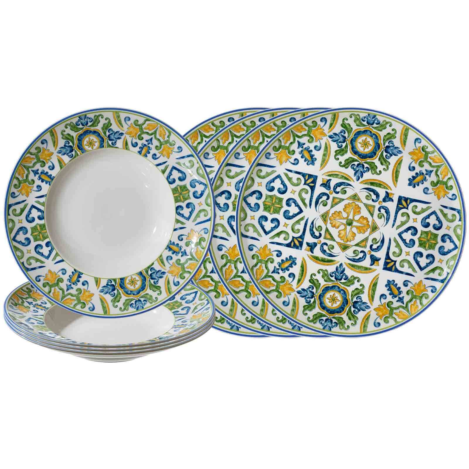 Ritzenhoff & Breker Pizza & Pasta Set Roma Verde 8er Set 