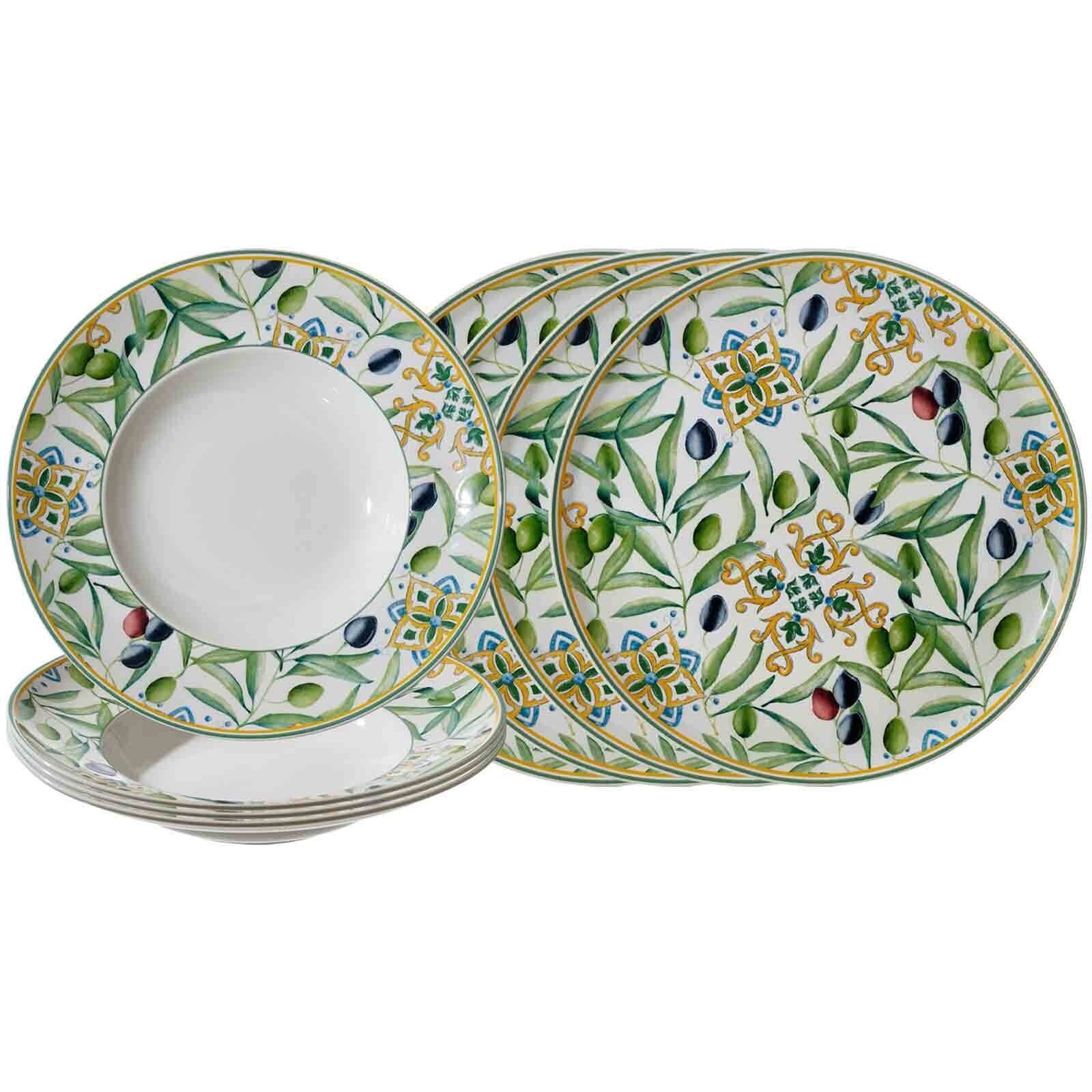 Pizza & Pasta Set Roma Oliva 8er Set