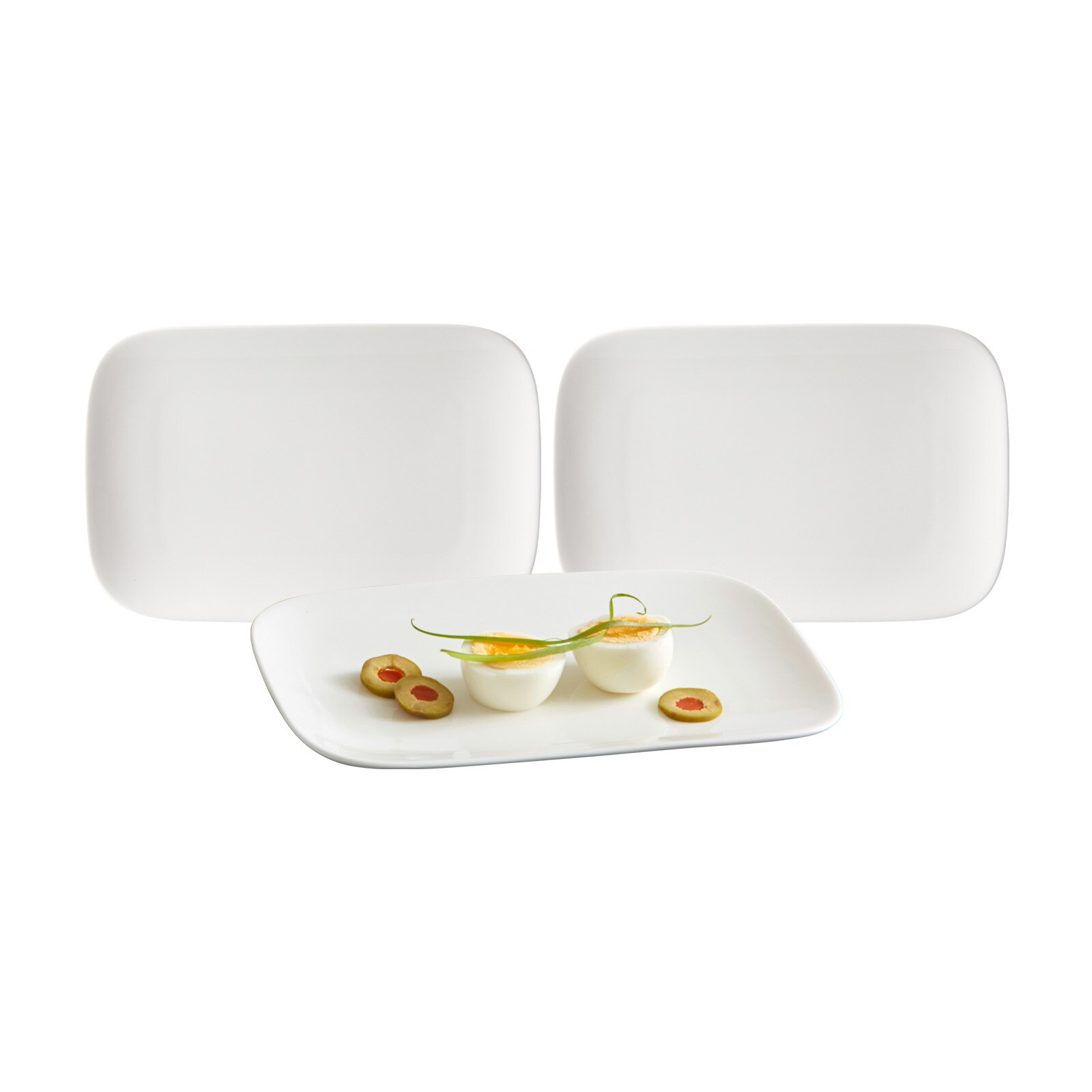 Servierplatten Arena 24 x 16 cm 3er Set