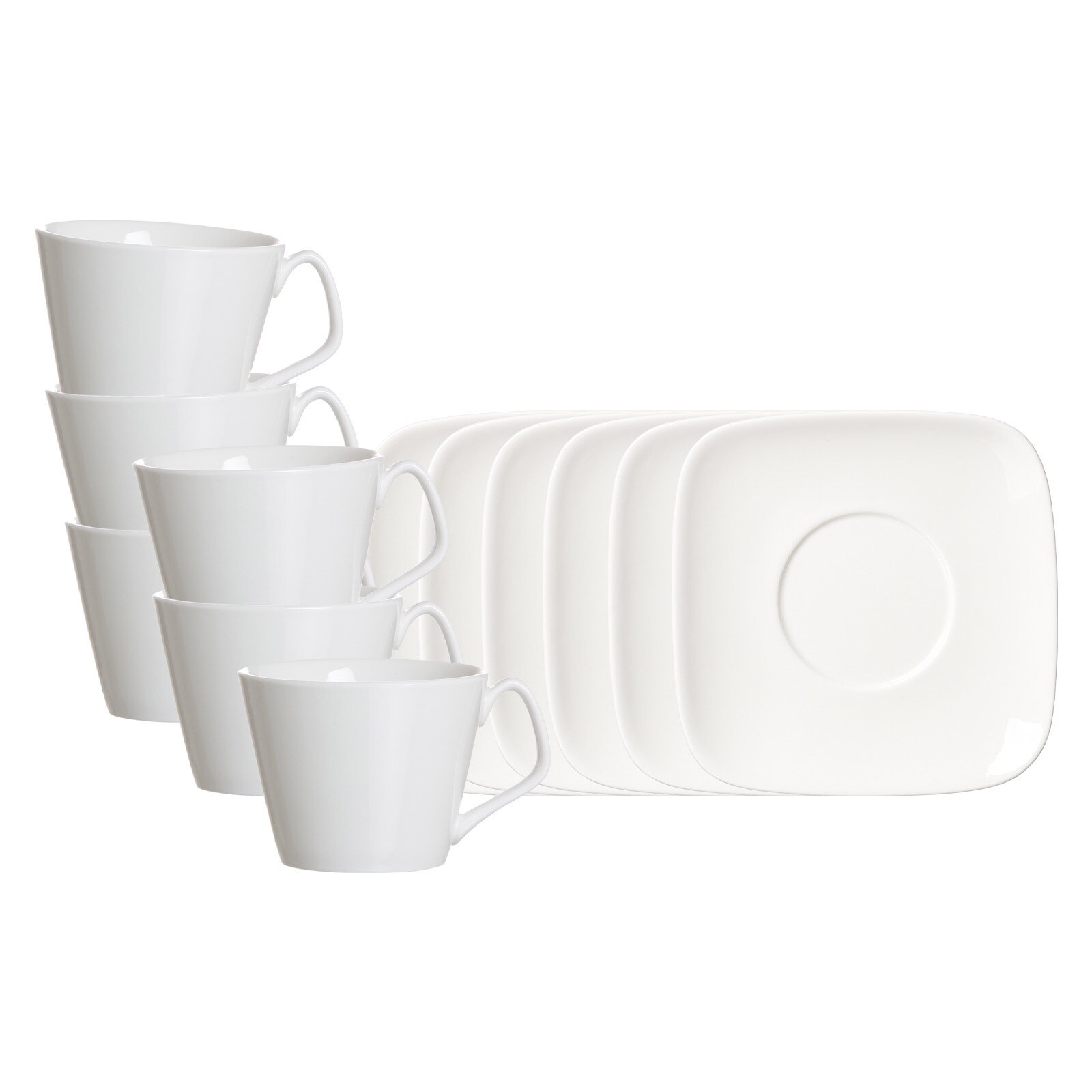 Kaffeetassen mit Untertassen Arena  6er Set