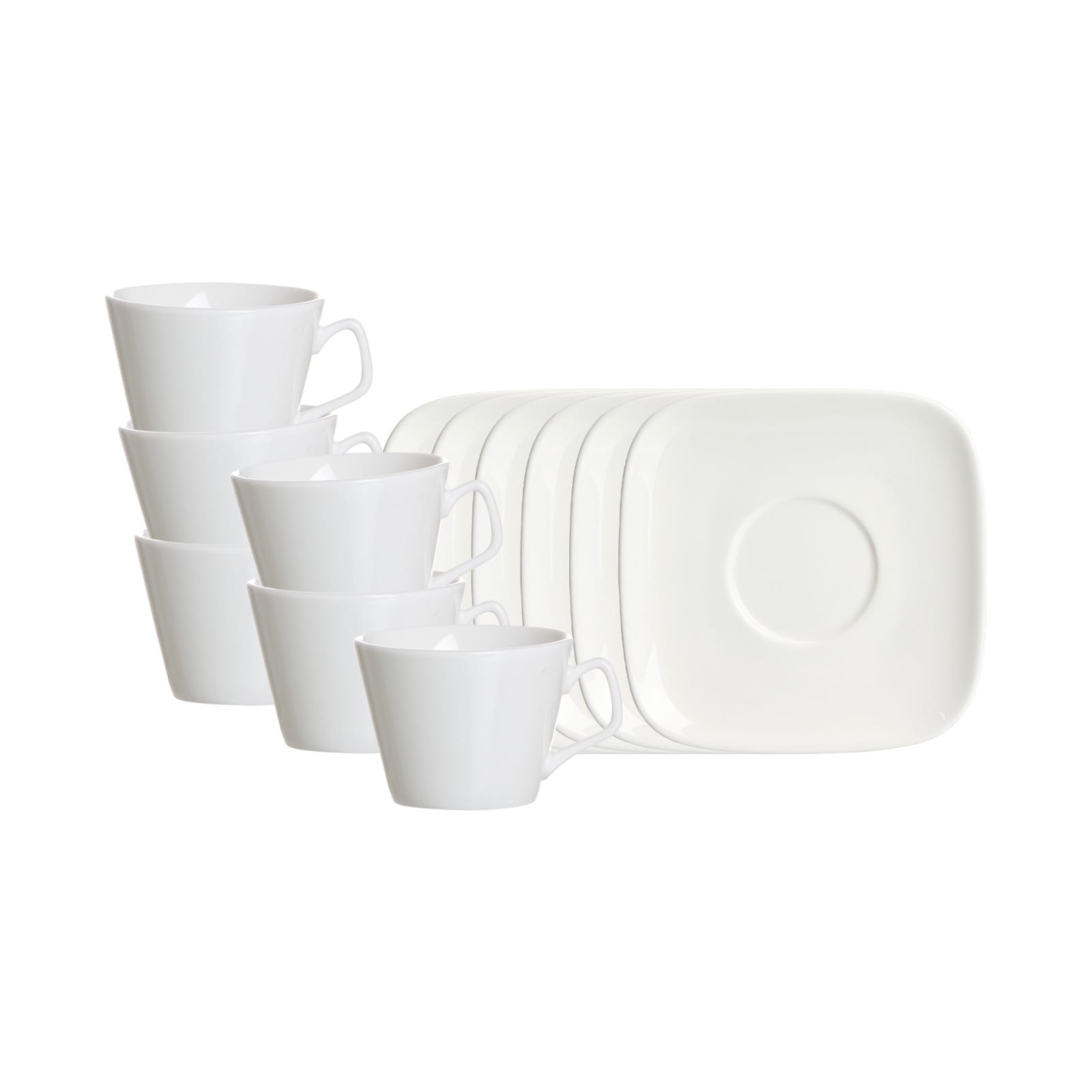 Ritzenhoff & Breker Espressotassen mit Untertassen Arena 80 ml 6er Set 