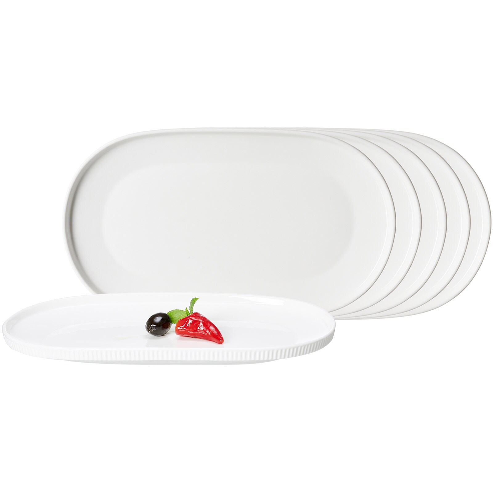Servierplatten Kelly 28,5 x 16,5 cm 6er Set