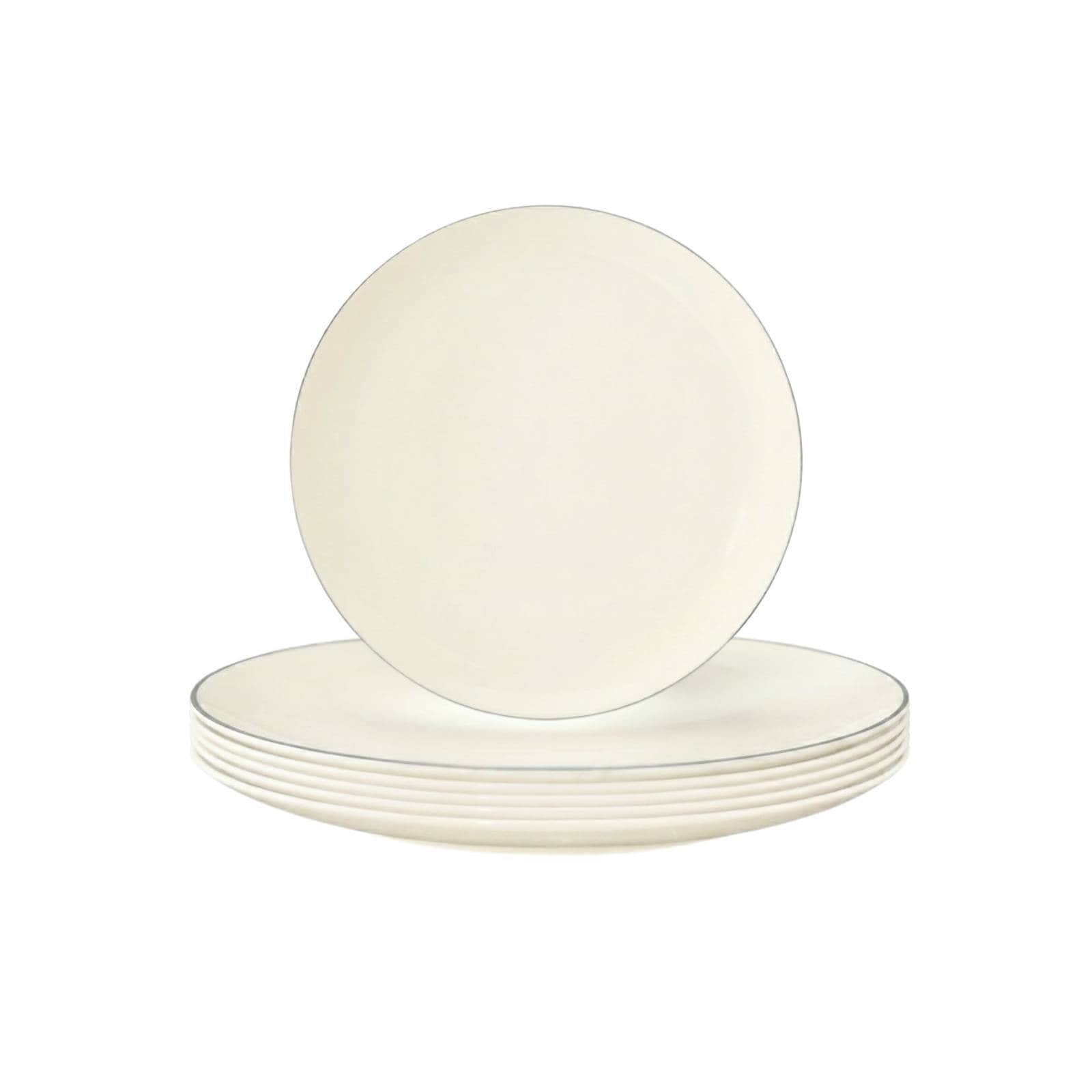 Seltmann Weiden Fr&uuml;hst&uuml;cksteller Savona Fine Diamond &oslash; 22,6 cm 6er Set 
